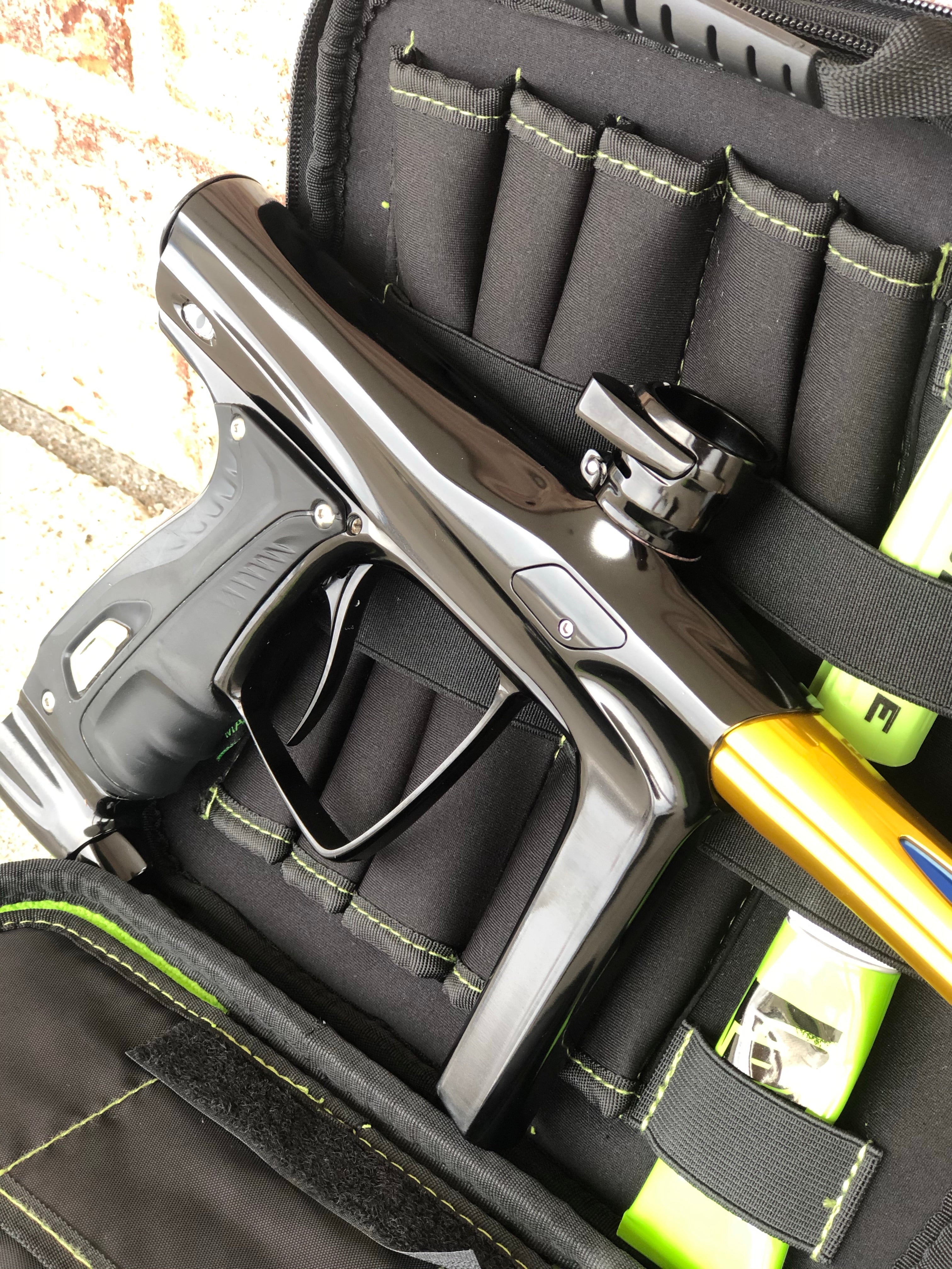 Used SP Shocker RSX Paintball Gun - Gloss Black / Gold