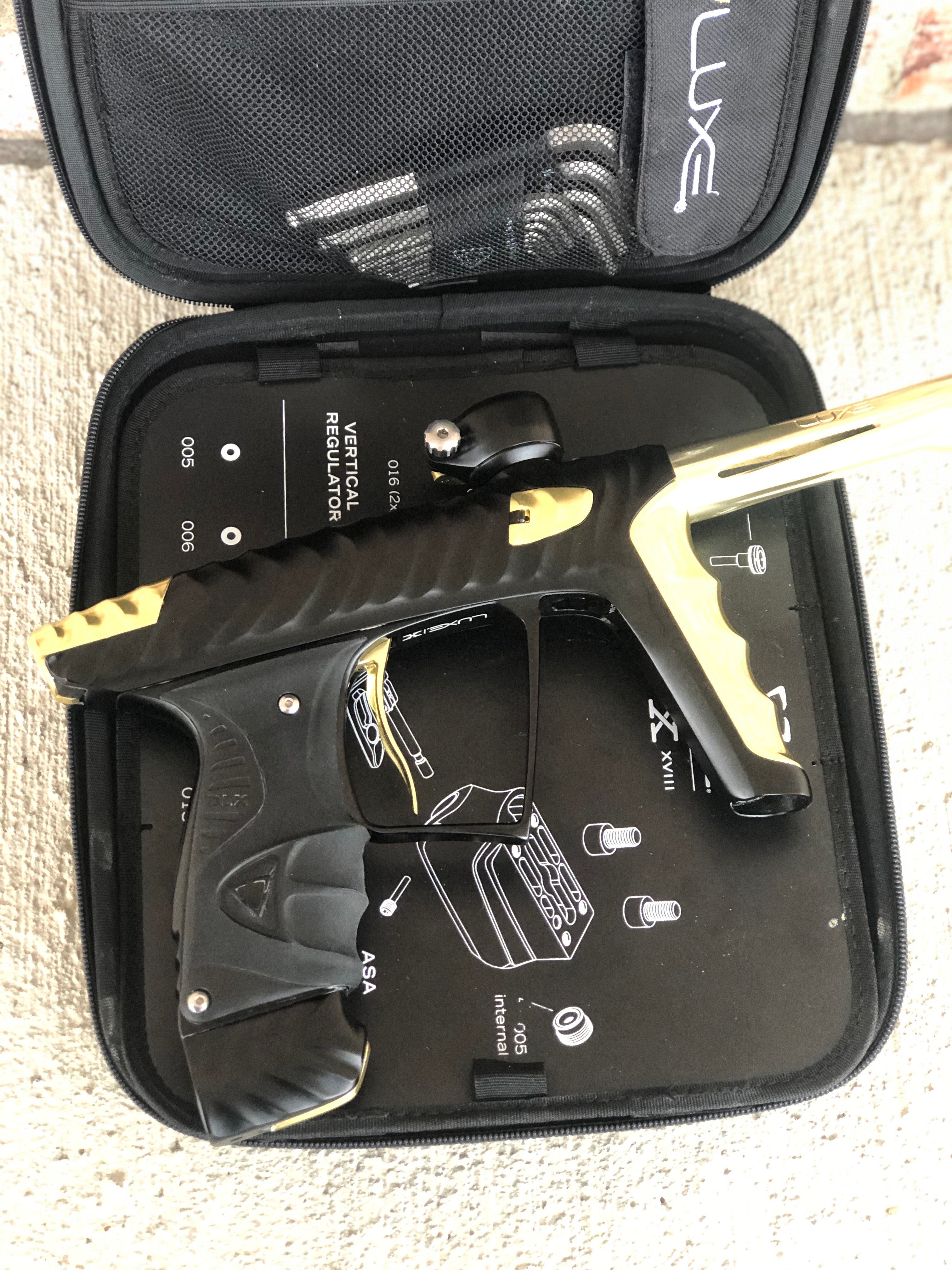 Used HK Army Luxe X Paintball Gun - Dust Black/Gold