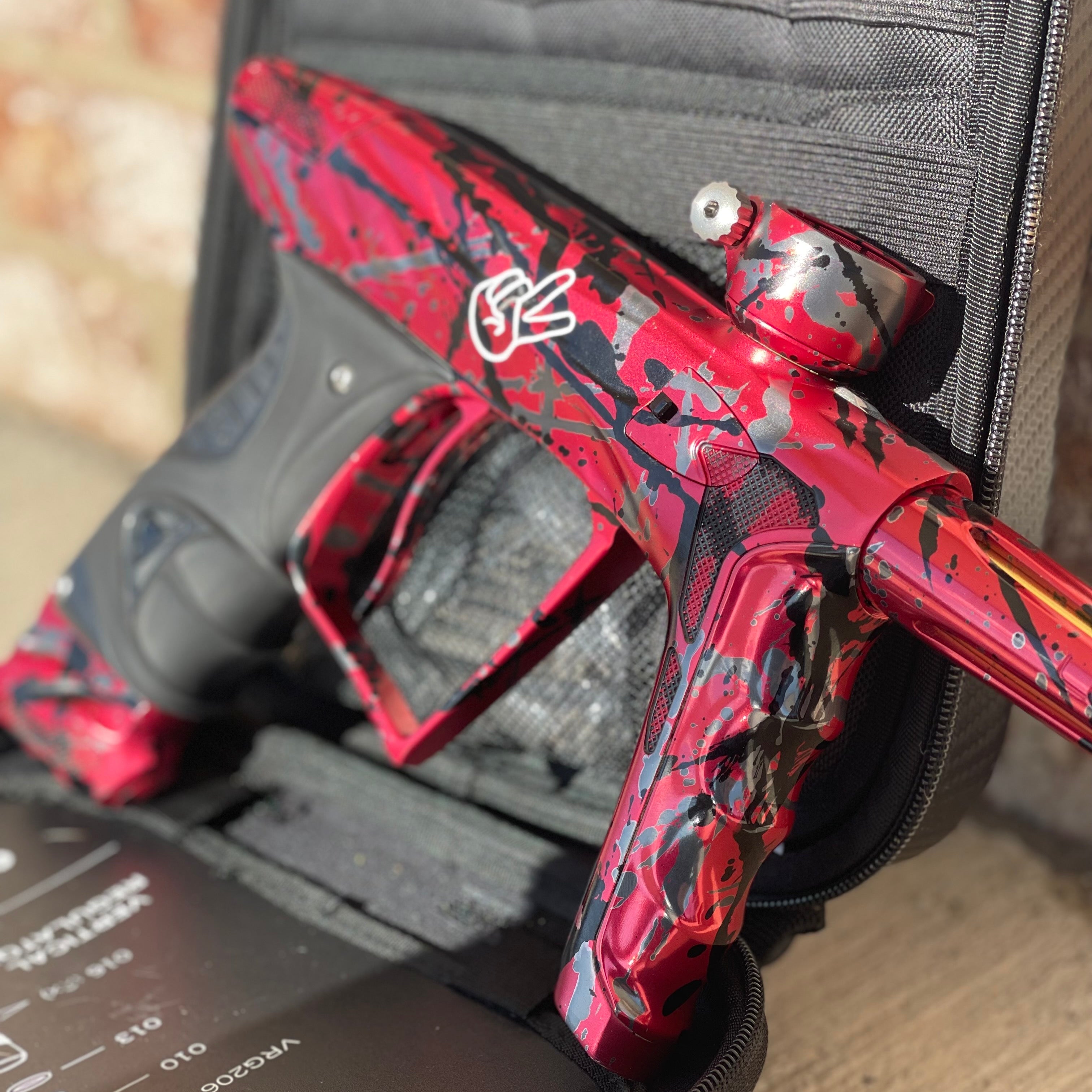 Used DLX HK Army A51 Luxe X Paintball Gun - Red Splash