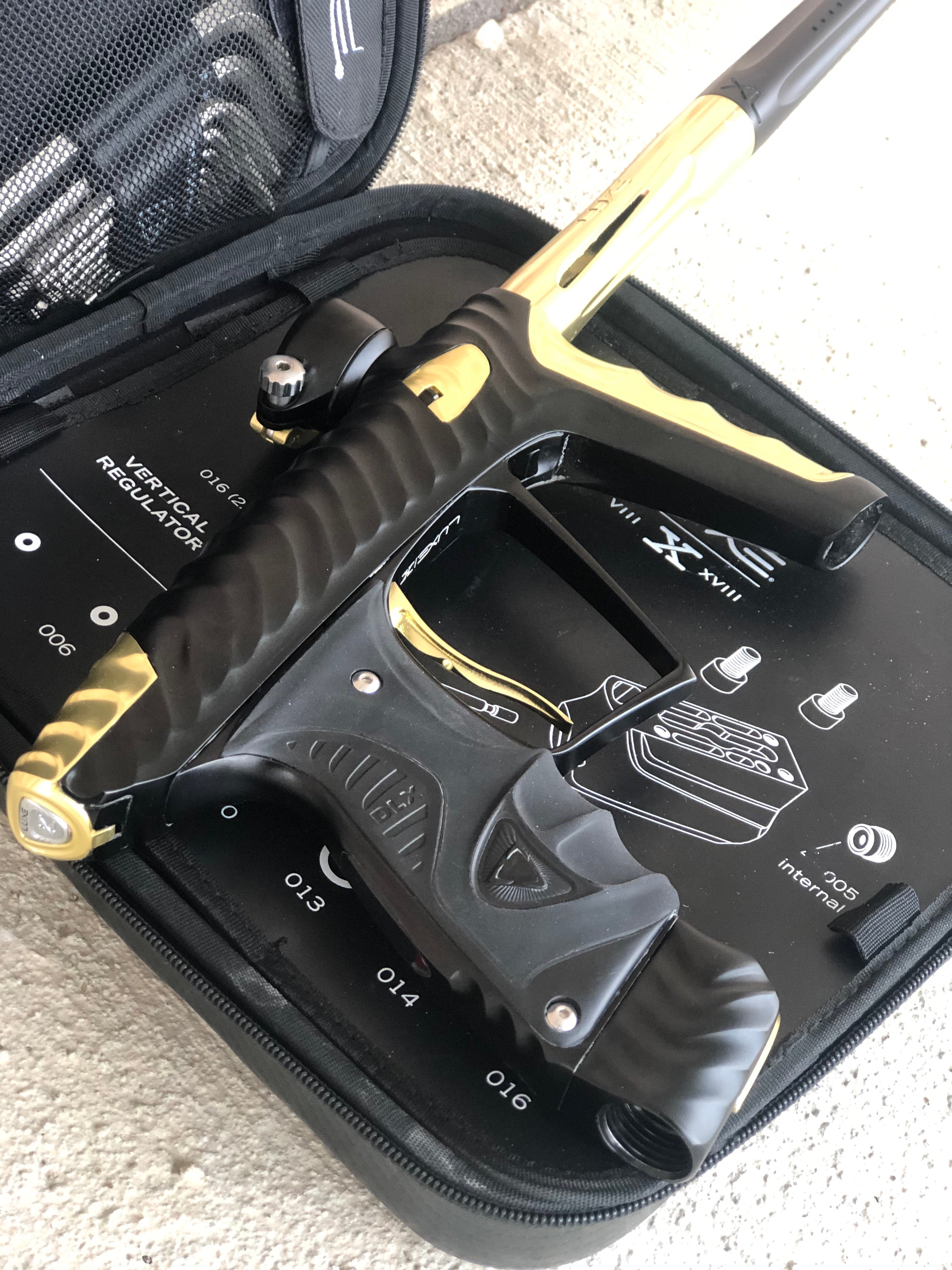 Used HK Army Luxe X Paintball Gun - Dust Black/Gold