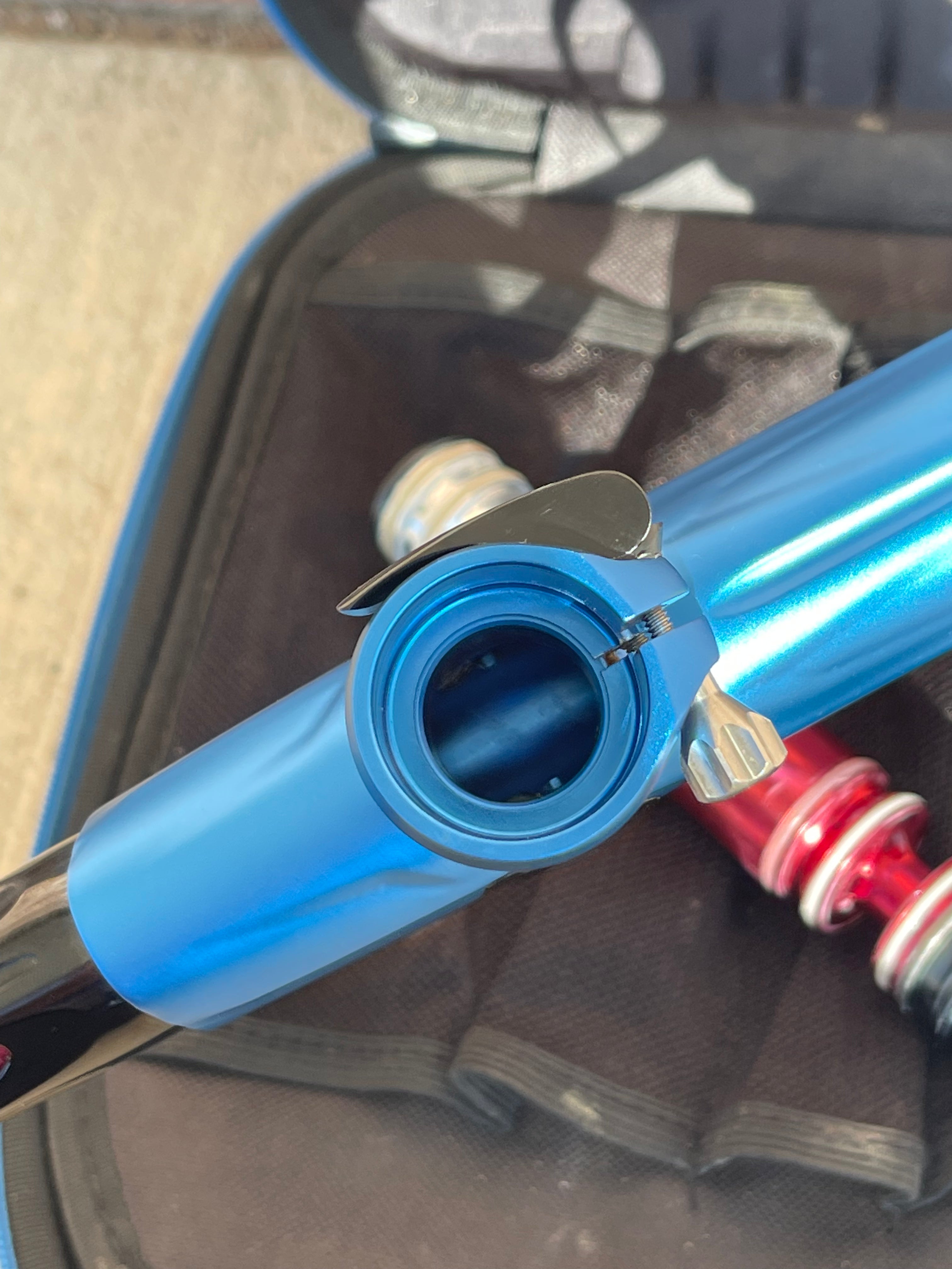 Used Shocker XLS Paintball Gun - Blue/Black