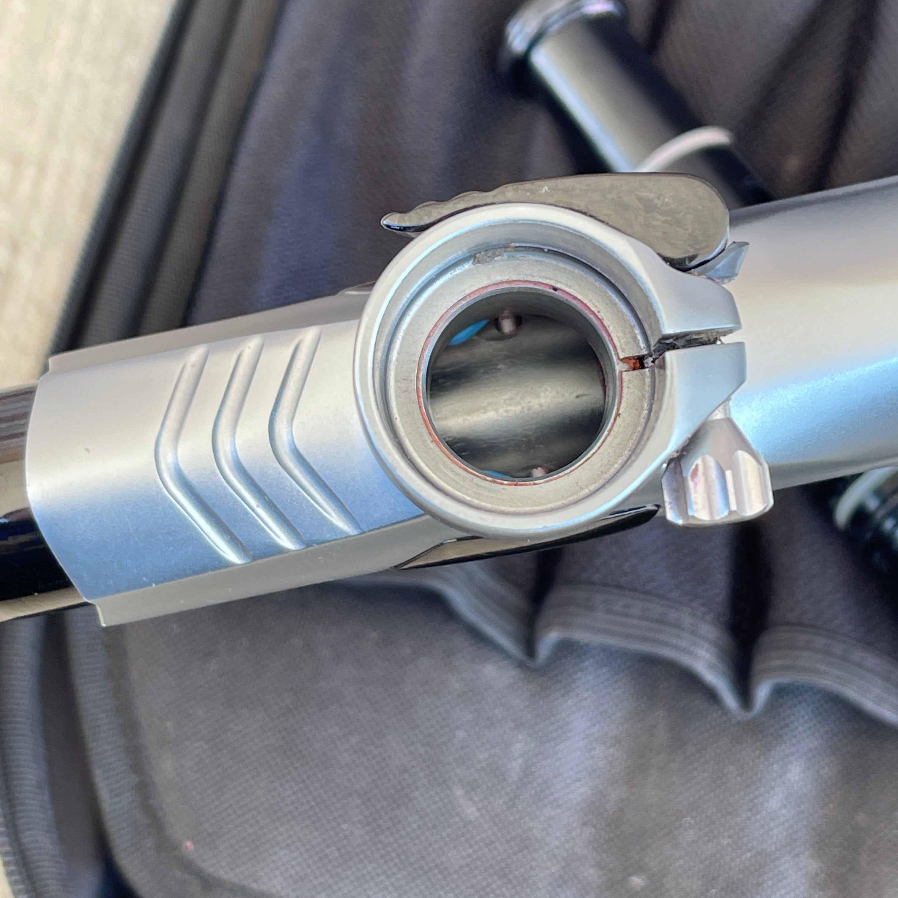 Used Shocker Amp Paintball Gun - LE Pewter Mutiny (Laser Engraved)