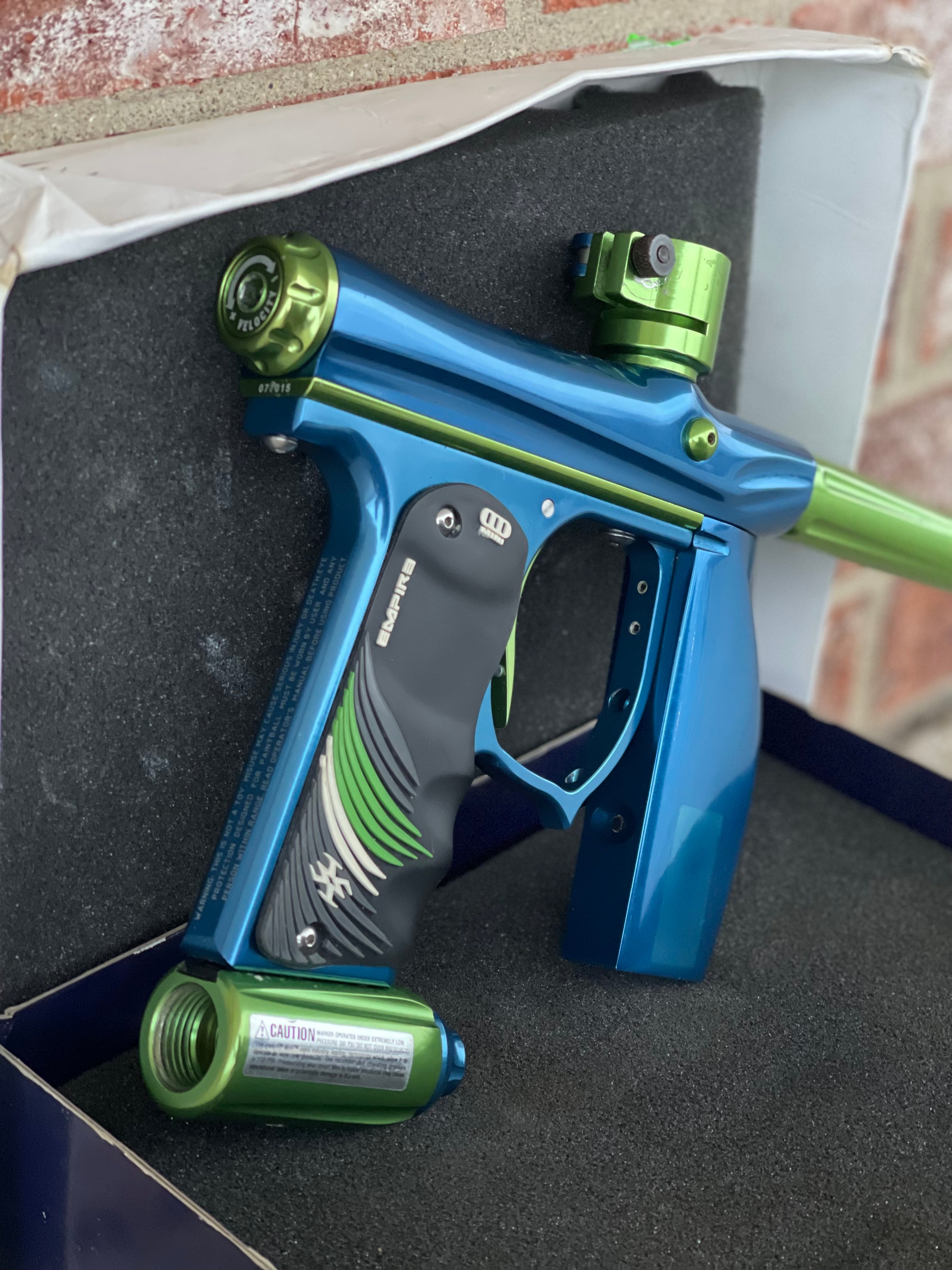 Used Invert Mini Paintball Gun- Blue/Green