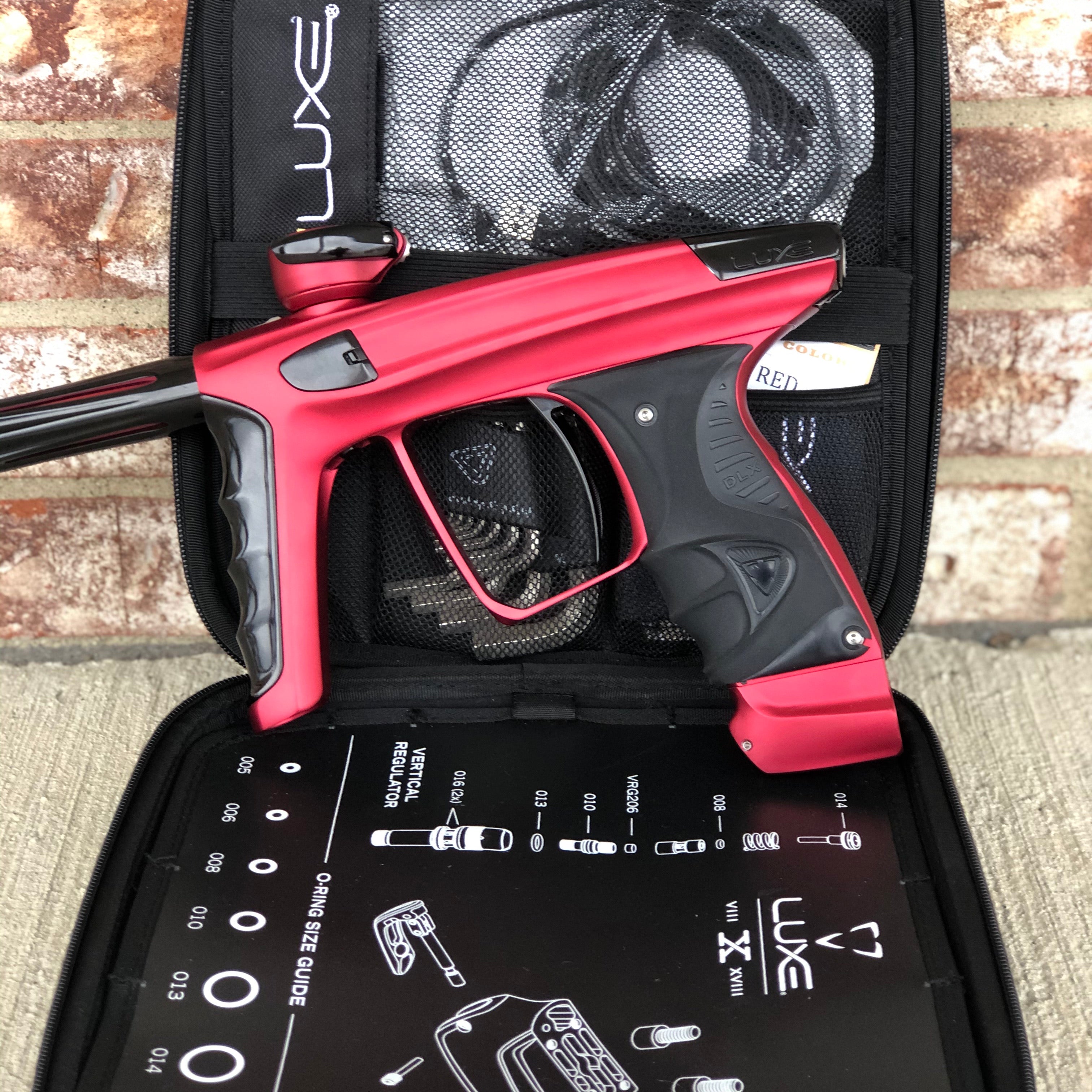 Used DLX Luxe X Paintball Gun - Dust Red