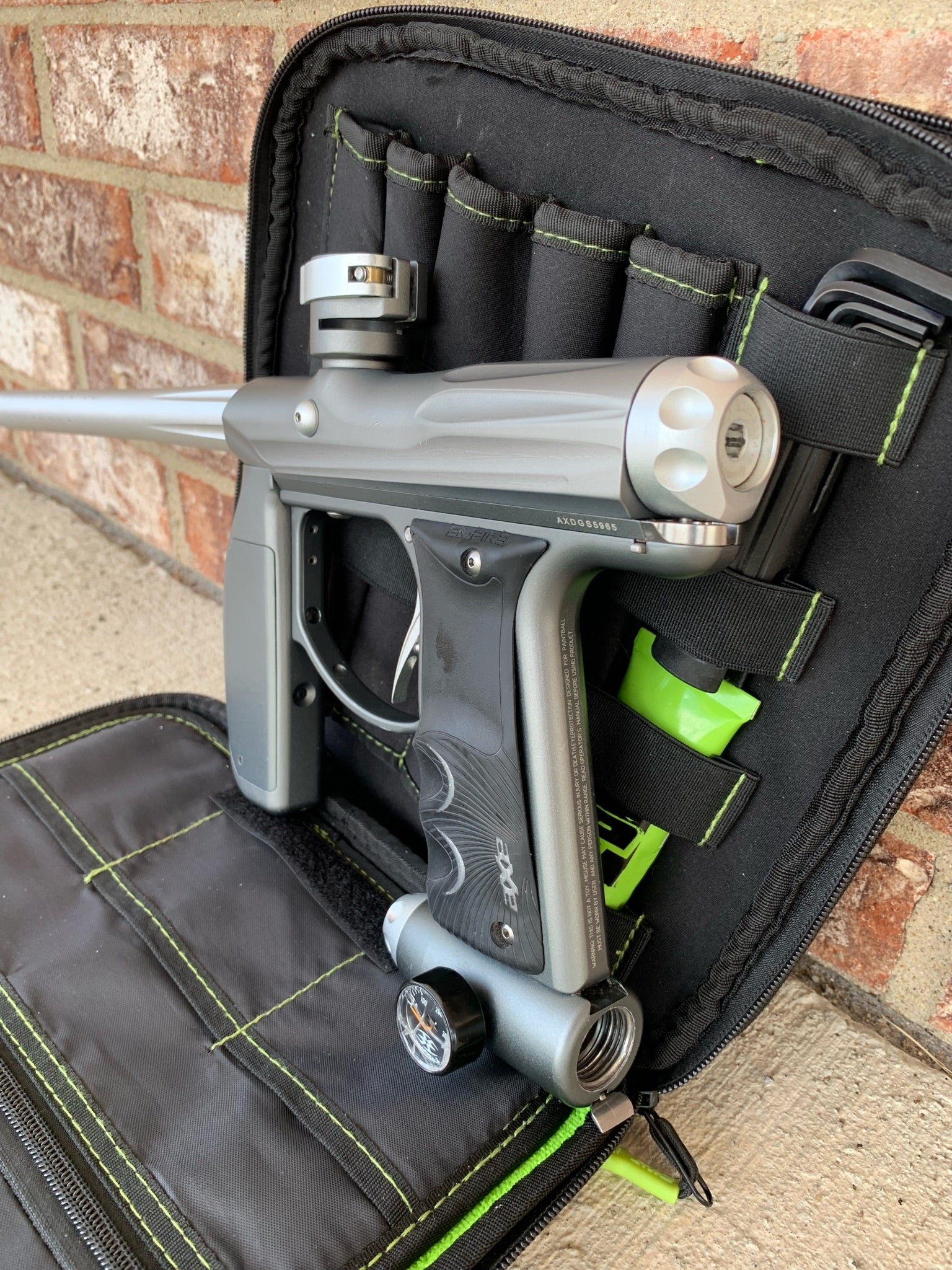 Used Empire Axe Paintball Gun - Pewter/Silver