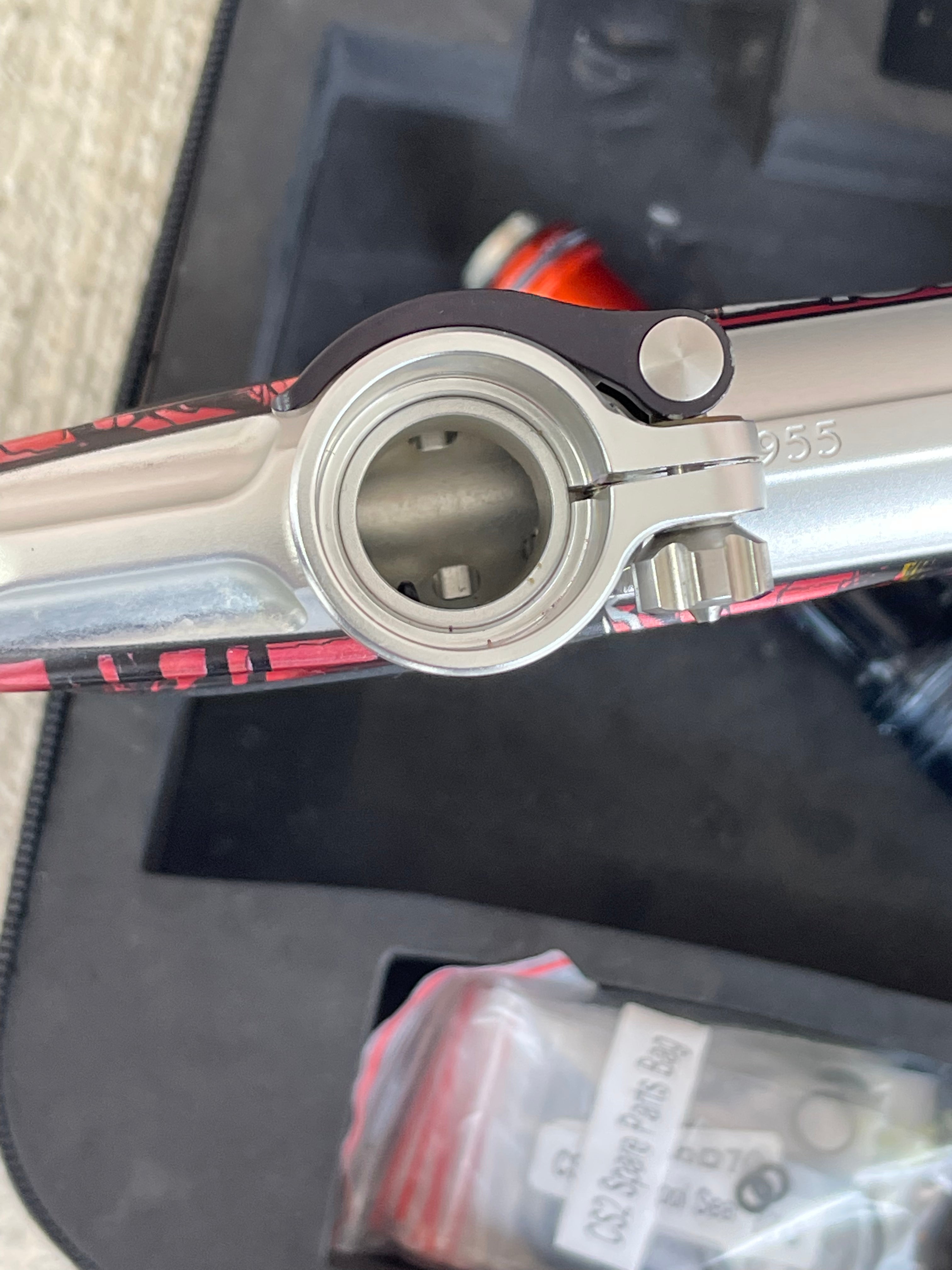 Used Planet Eclipse CS2 Paintball Gun - Gunslinger (Red/Black) LE #19 of 20 w/ Full Acculock Barrel Kit