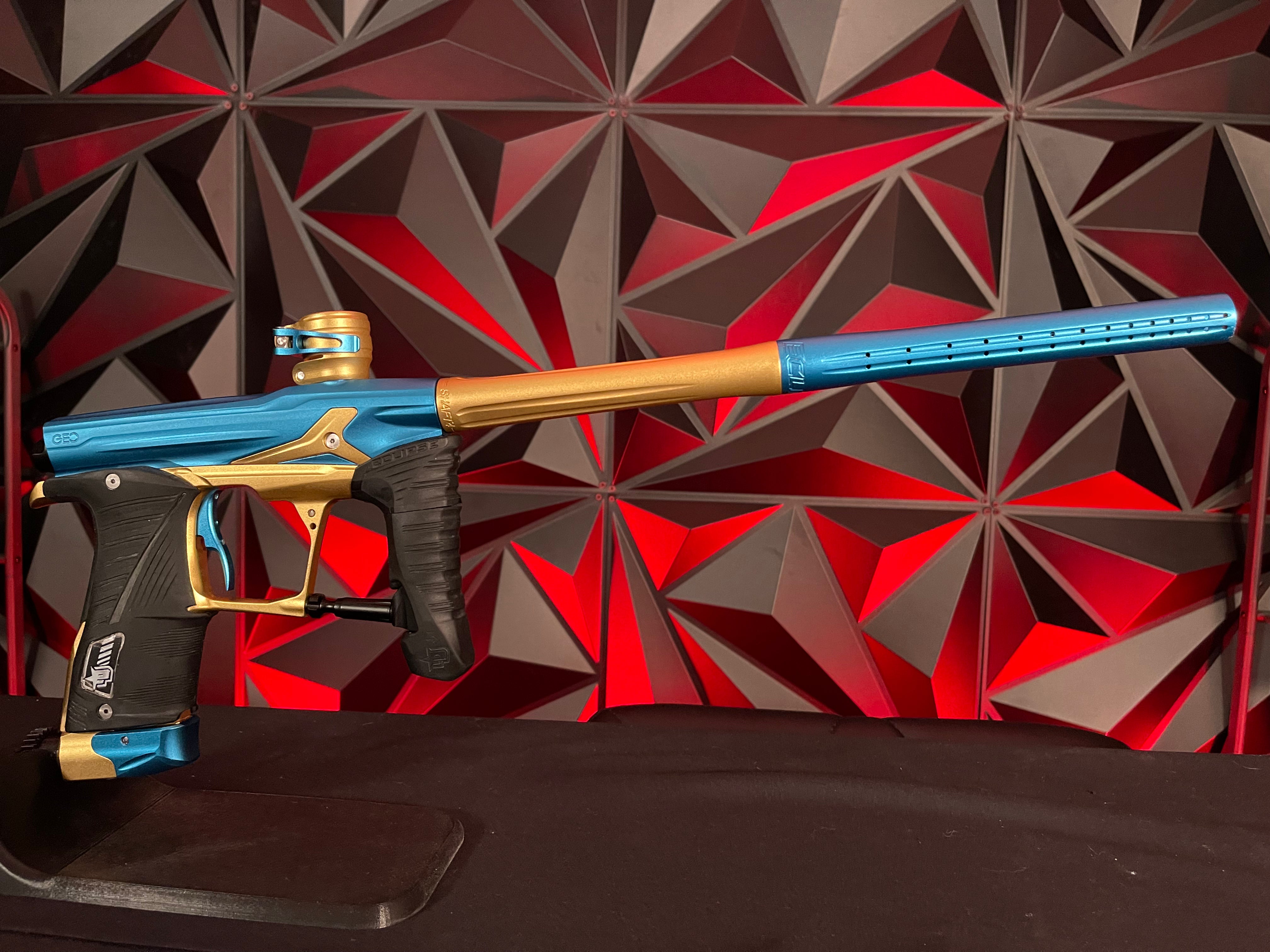 Used Planet Eclipse Geo 3.1 Paintball Gun - Blue/Gold