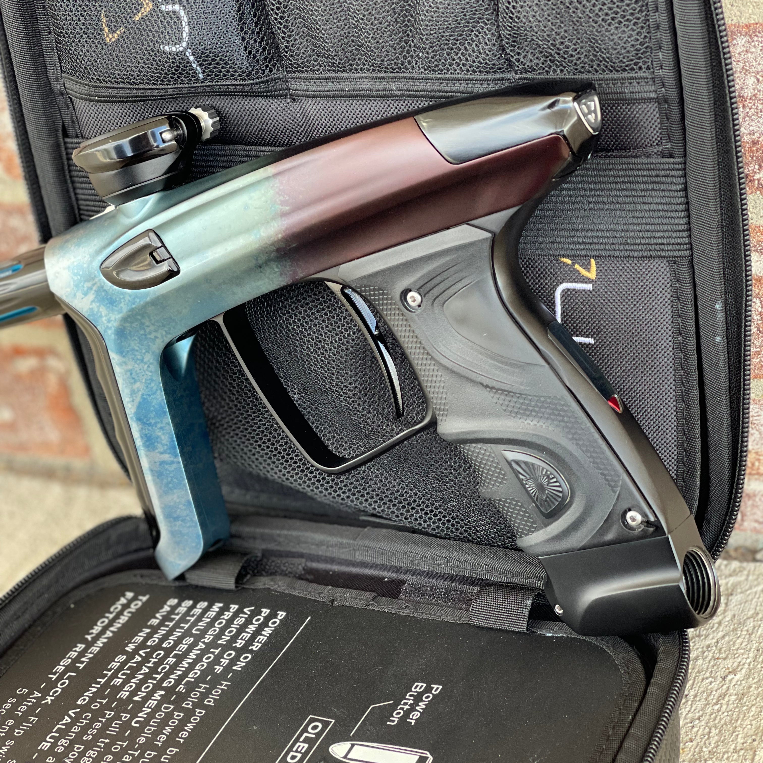 Used DLX Luxe TM40 Paintball Gun - Black Ice Fade