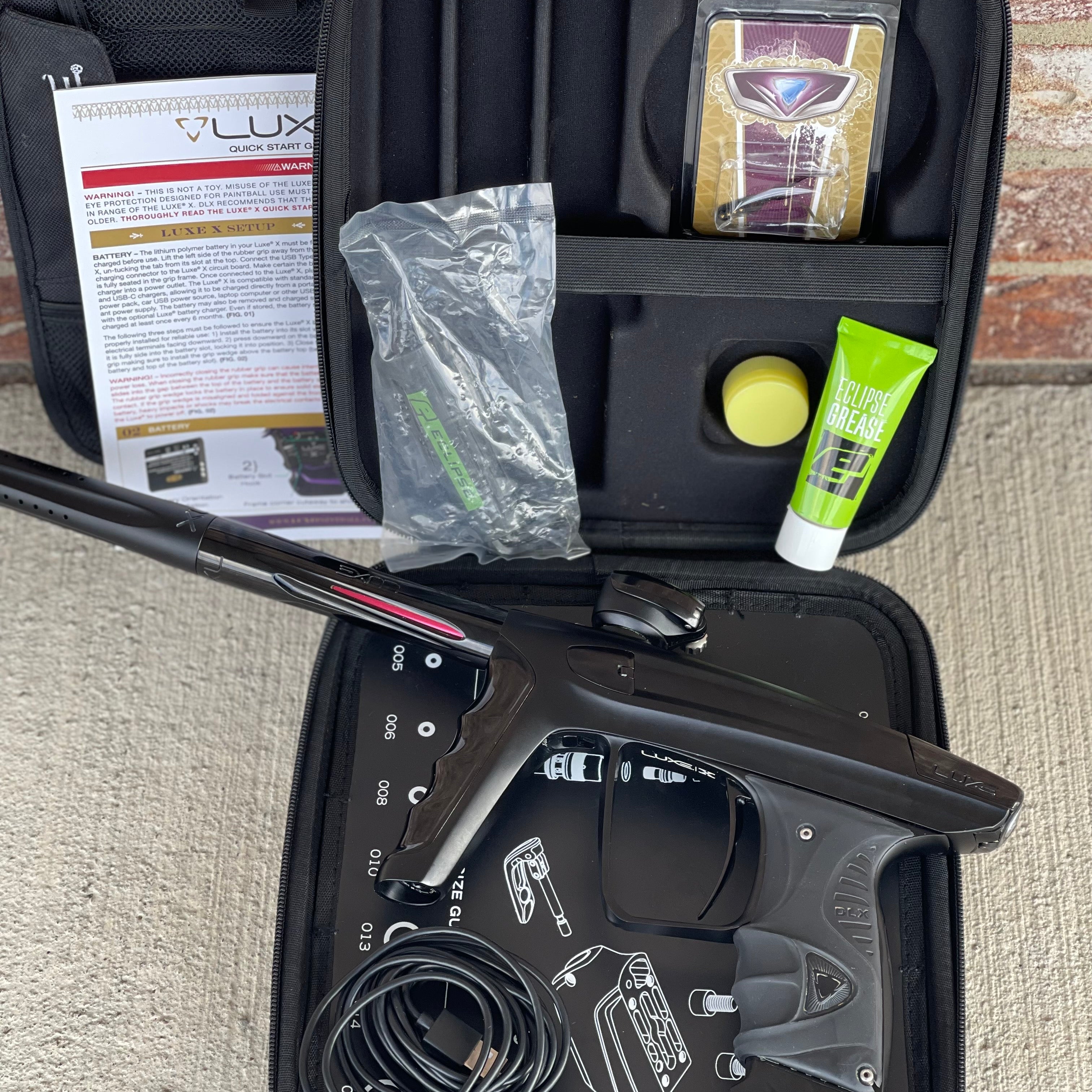 Used DLX Luxe X Paintball Gun - Black