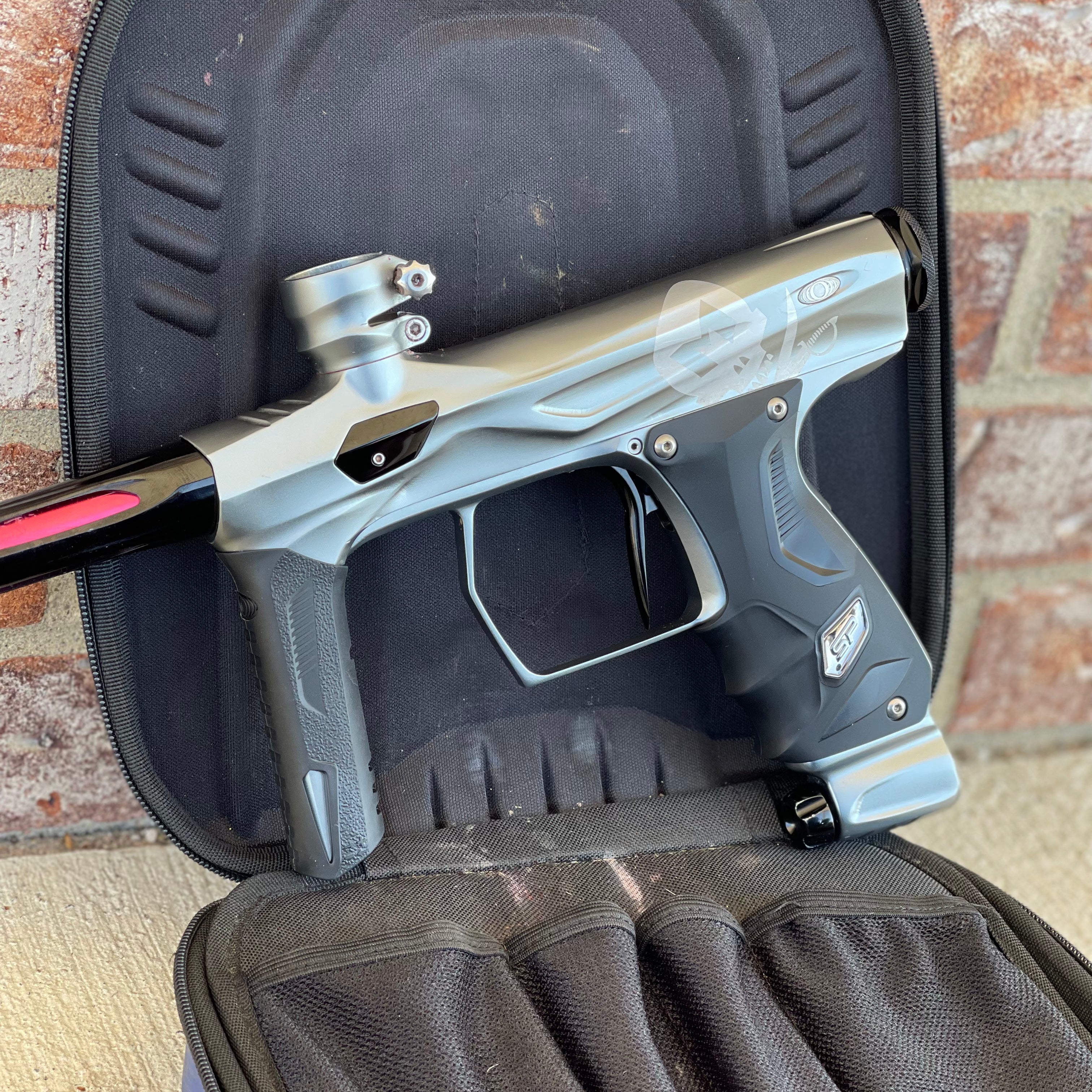 Used Shocker Amp Paintball Gun - LE Pewter Mutiny (Laser Engraved)