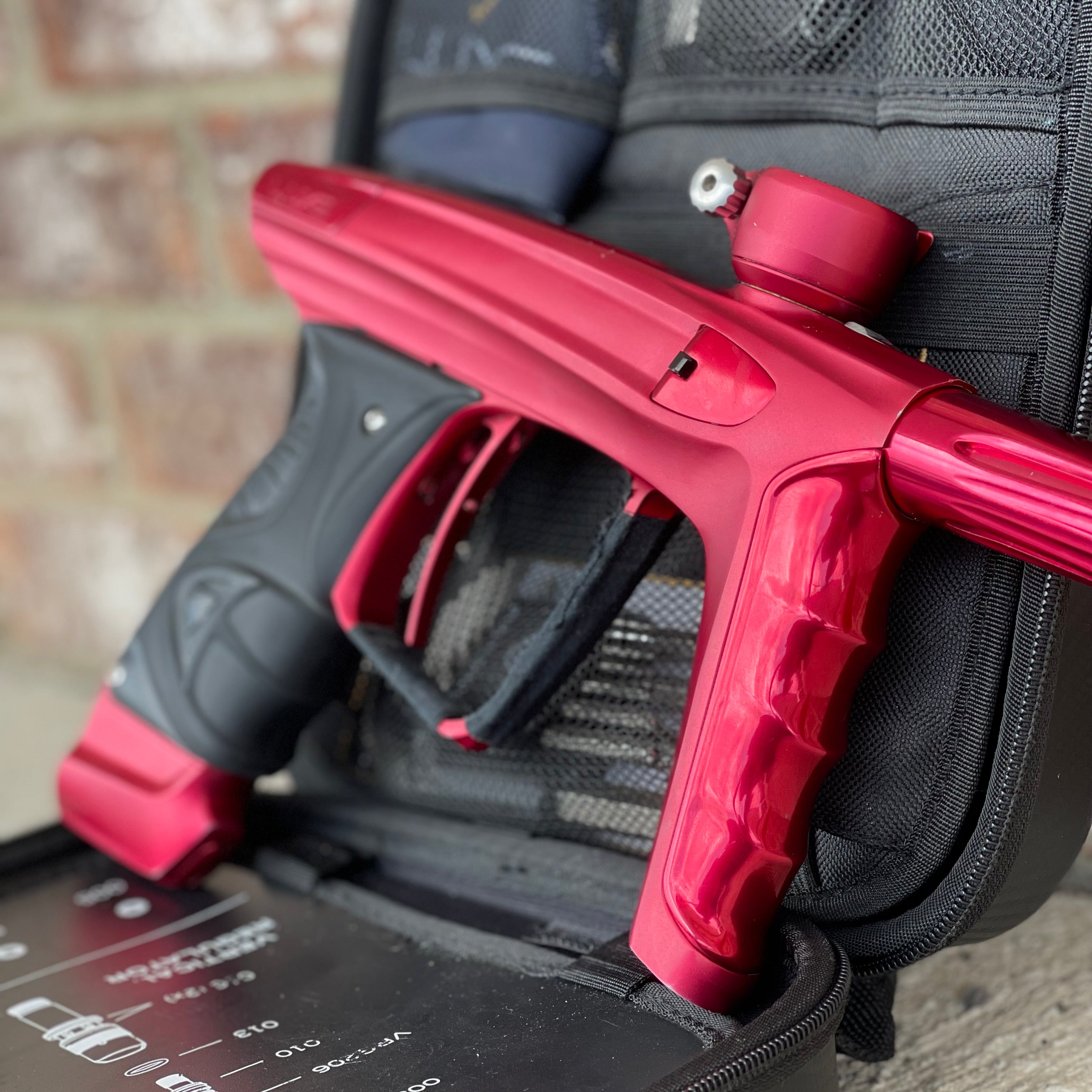 Used DLX Luxe X Paintball Gun - Dust Red / Gloss Red