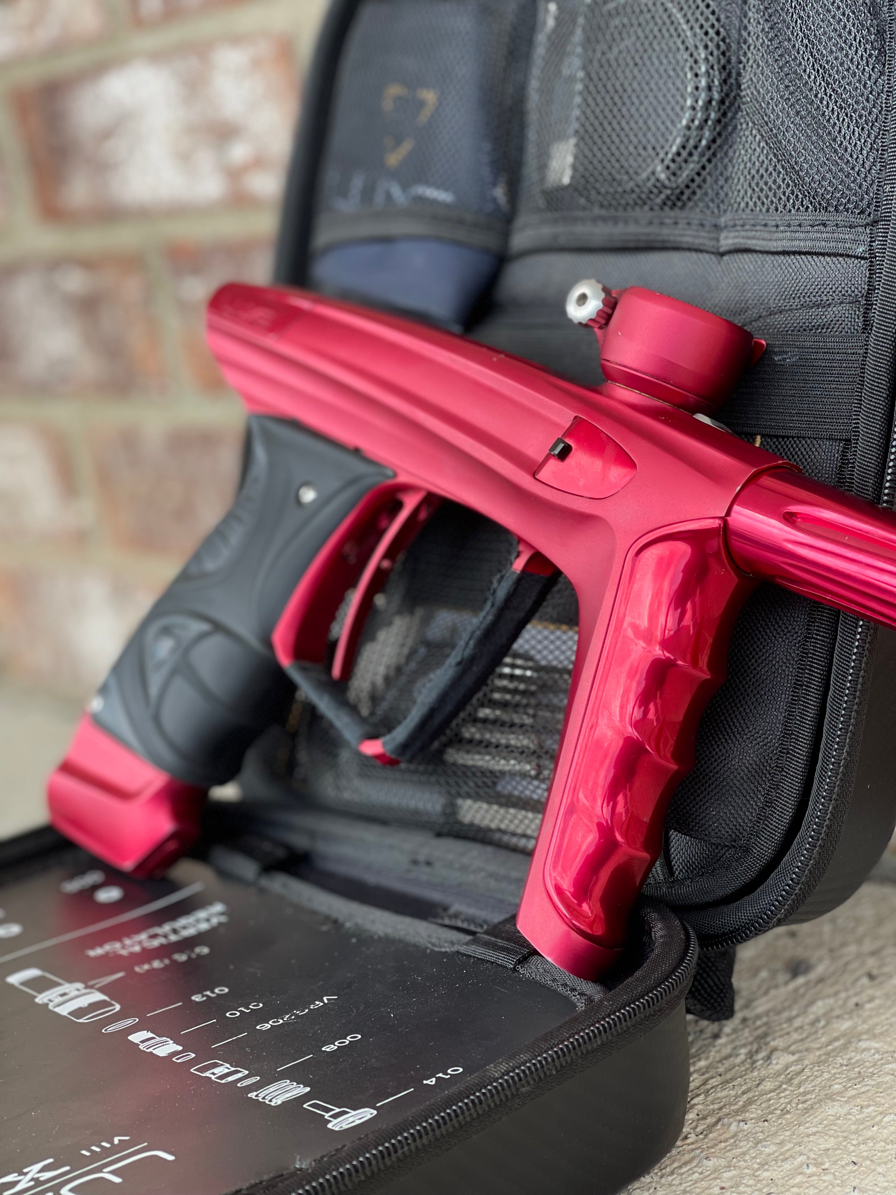 Used DLX Luxe X Paintball Gun - Dust Red / Gloss Red