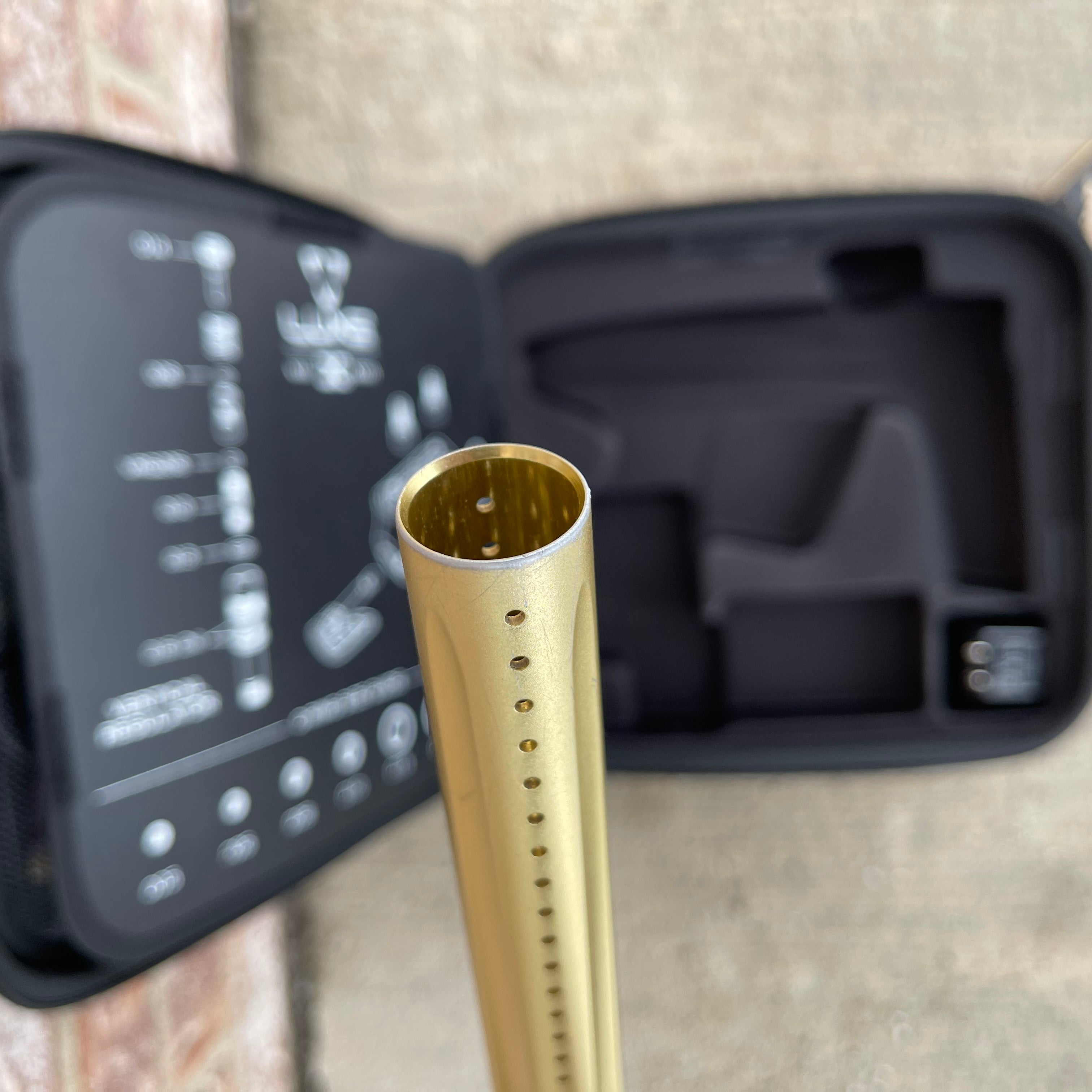 Used DLX Luxe X Paintball Gun - Dust Gold / Polished Gold