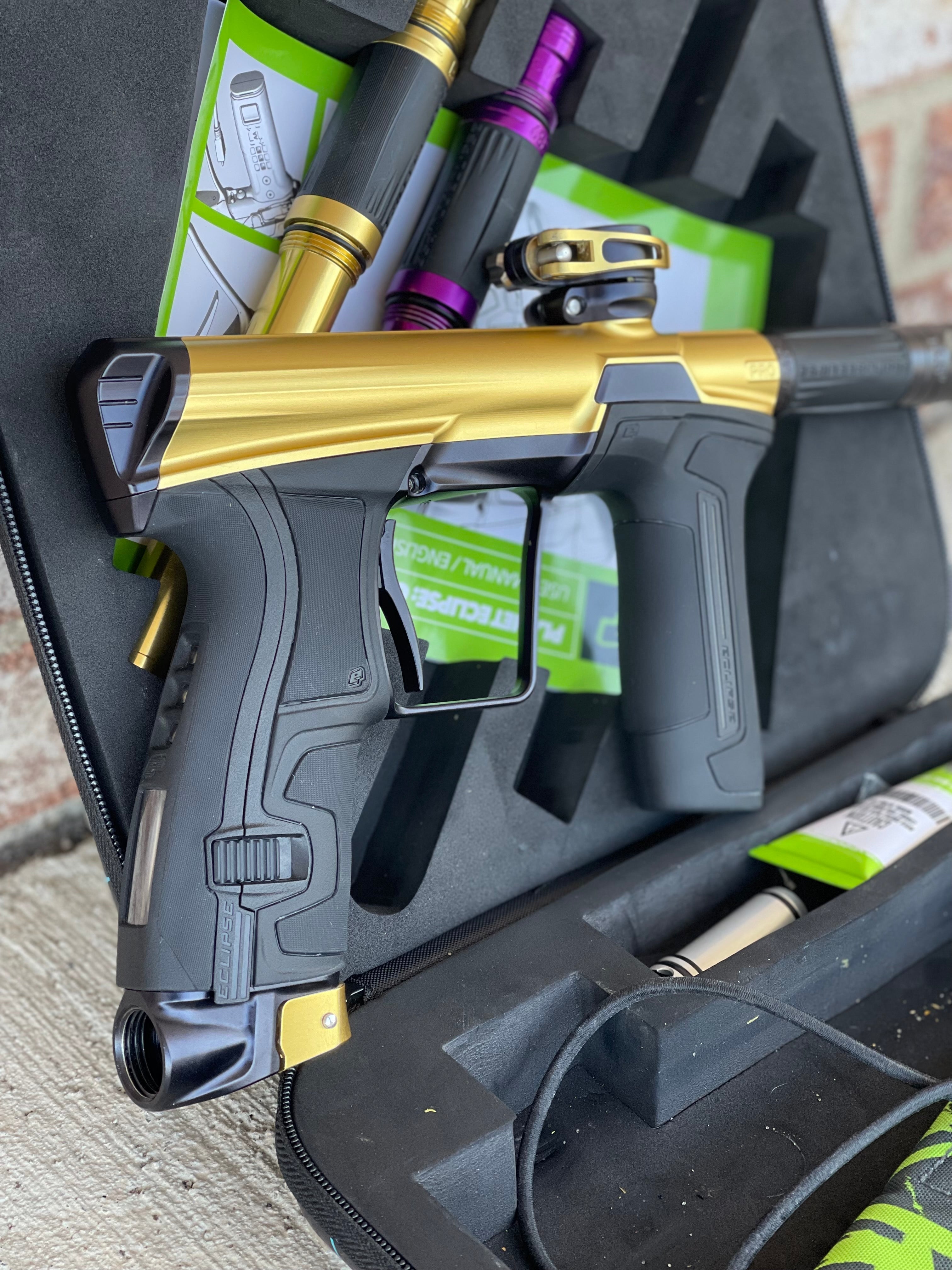 Used Planet Eclipse CS2 Pro Paintball Gun - Gold/Black