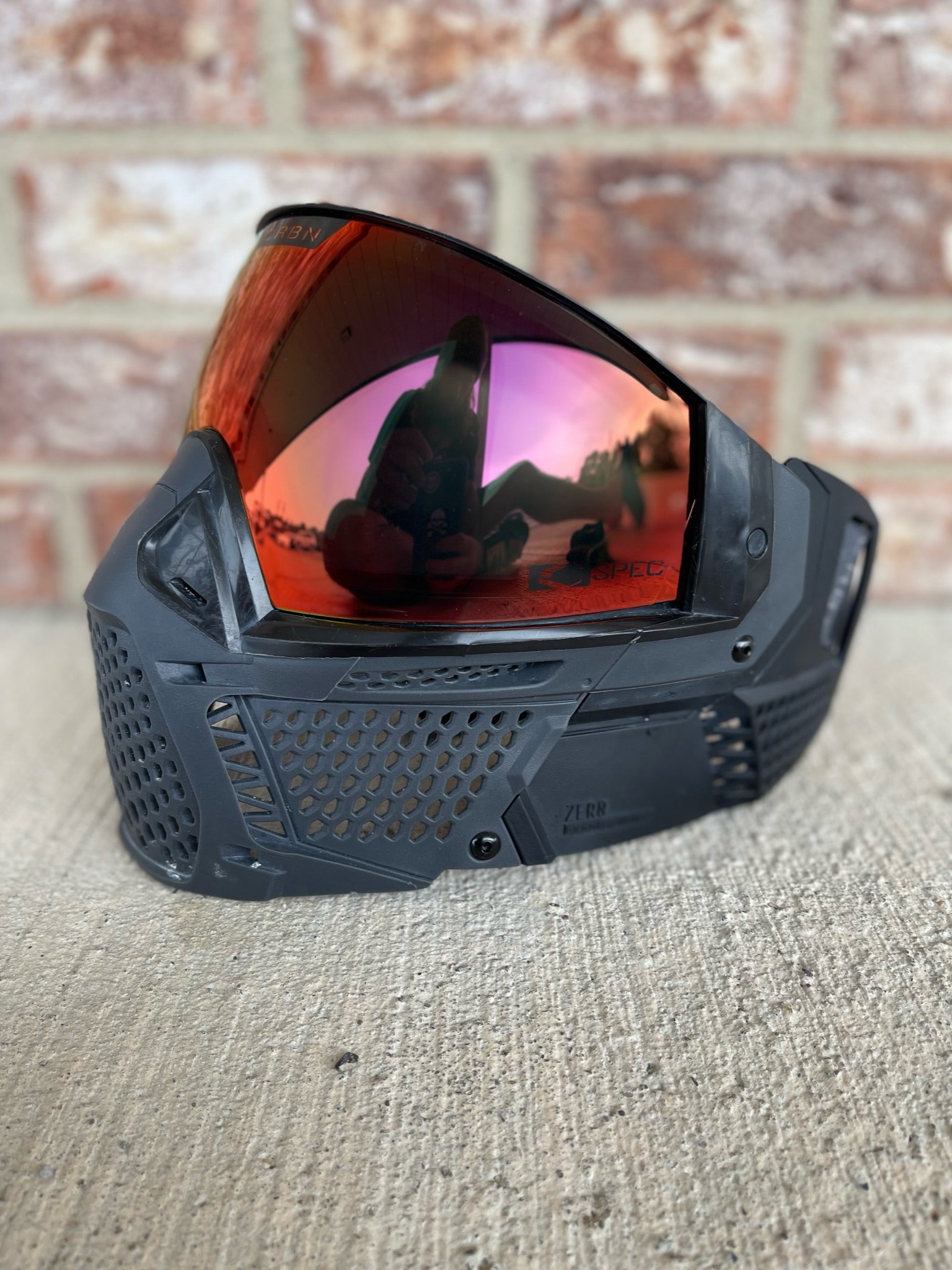 Used Carbon LESS Paintball Mask - Coal (Black)