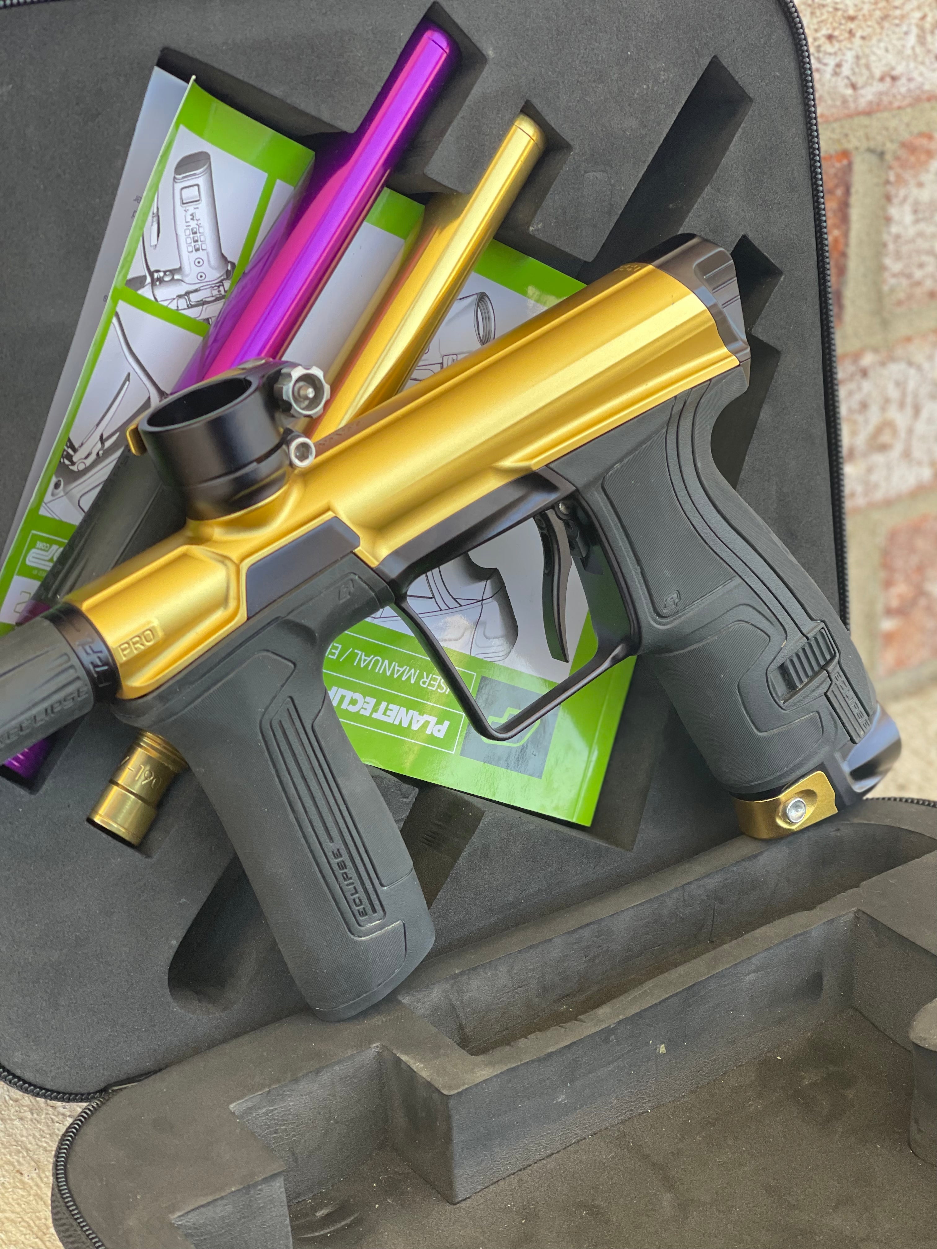Used Planet Eclipse CS2 Pro Paintball Gun - Gold/Black