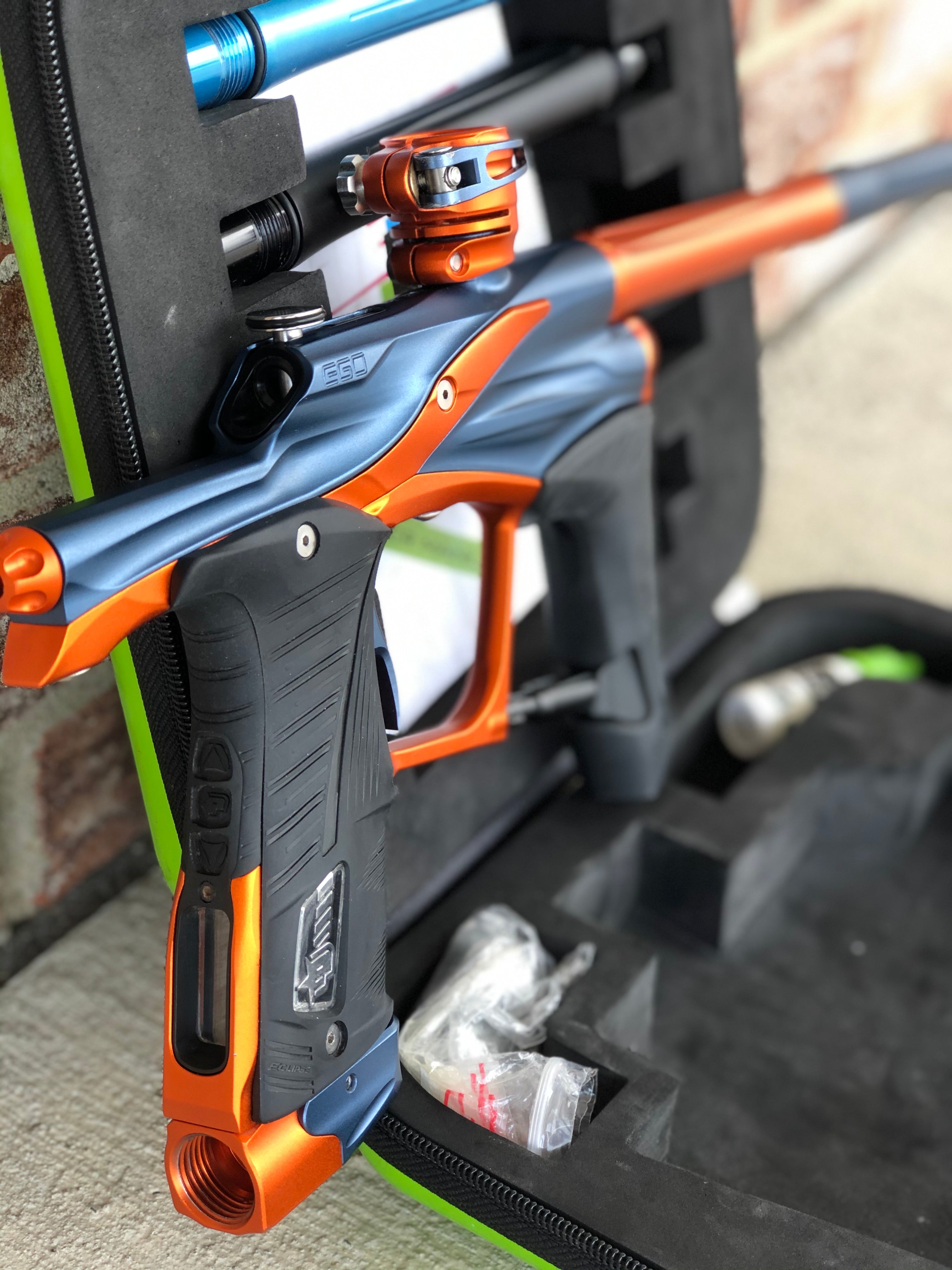 Used Planet Eclipse LV1.1 Paintball Gun - Blue/Orange