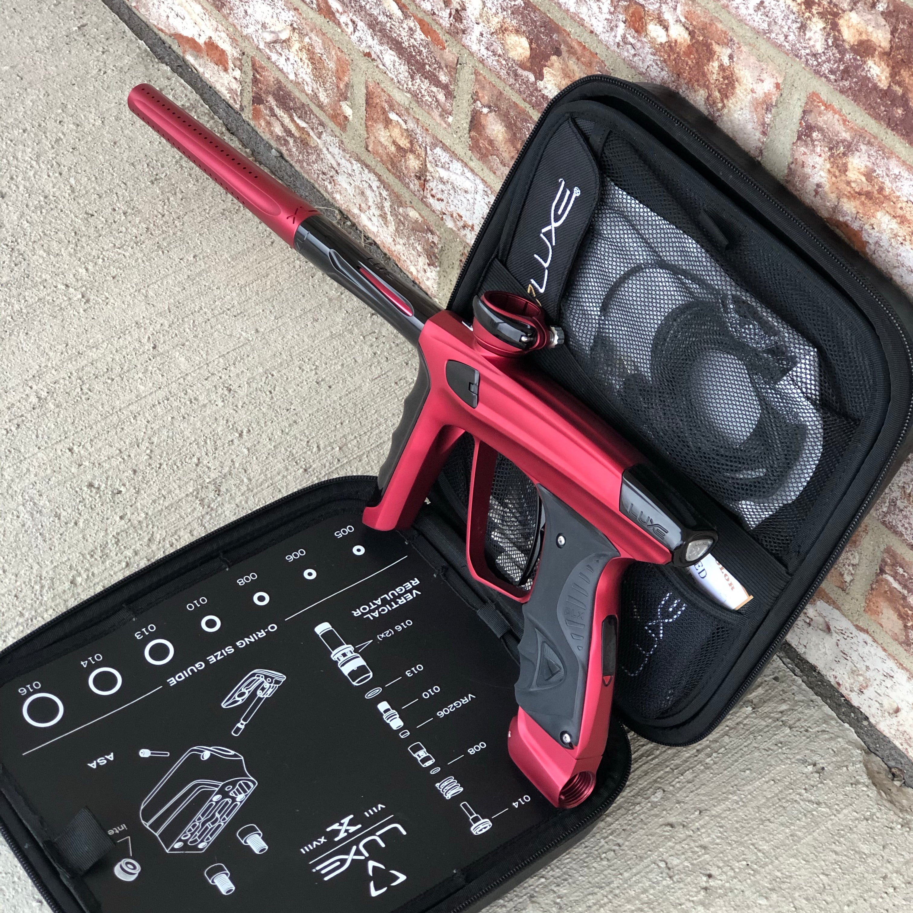 Used DLX Luxe X Paintball Gun - Dust Red