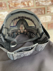 Used Bunker Kings CMD Paintball Mask - Black Ninja w/ Soft Goggle Bag