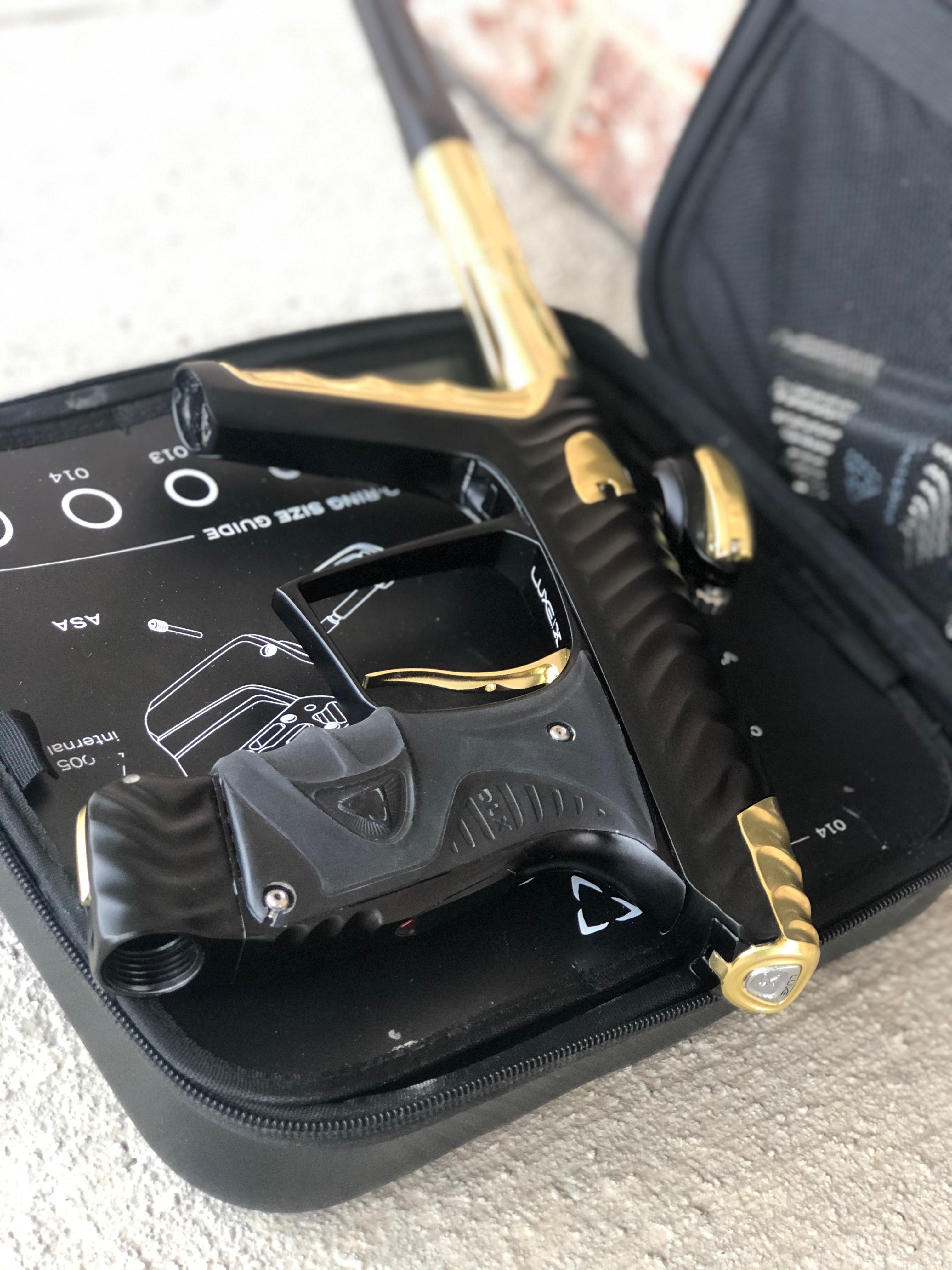 Used HK Army Luxe X Paintball Gun - Dust Black/Gold