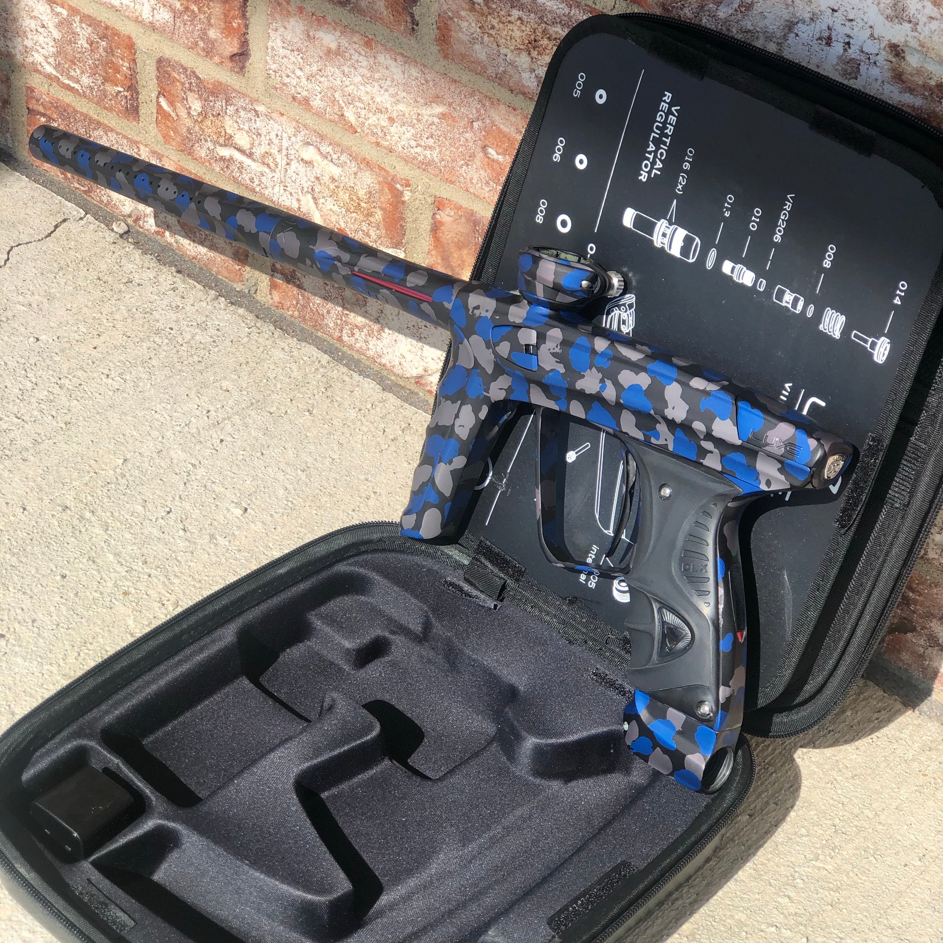 Used DLX Luxe X Paintball Gun - Midnight Camo