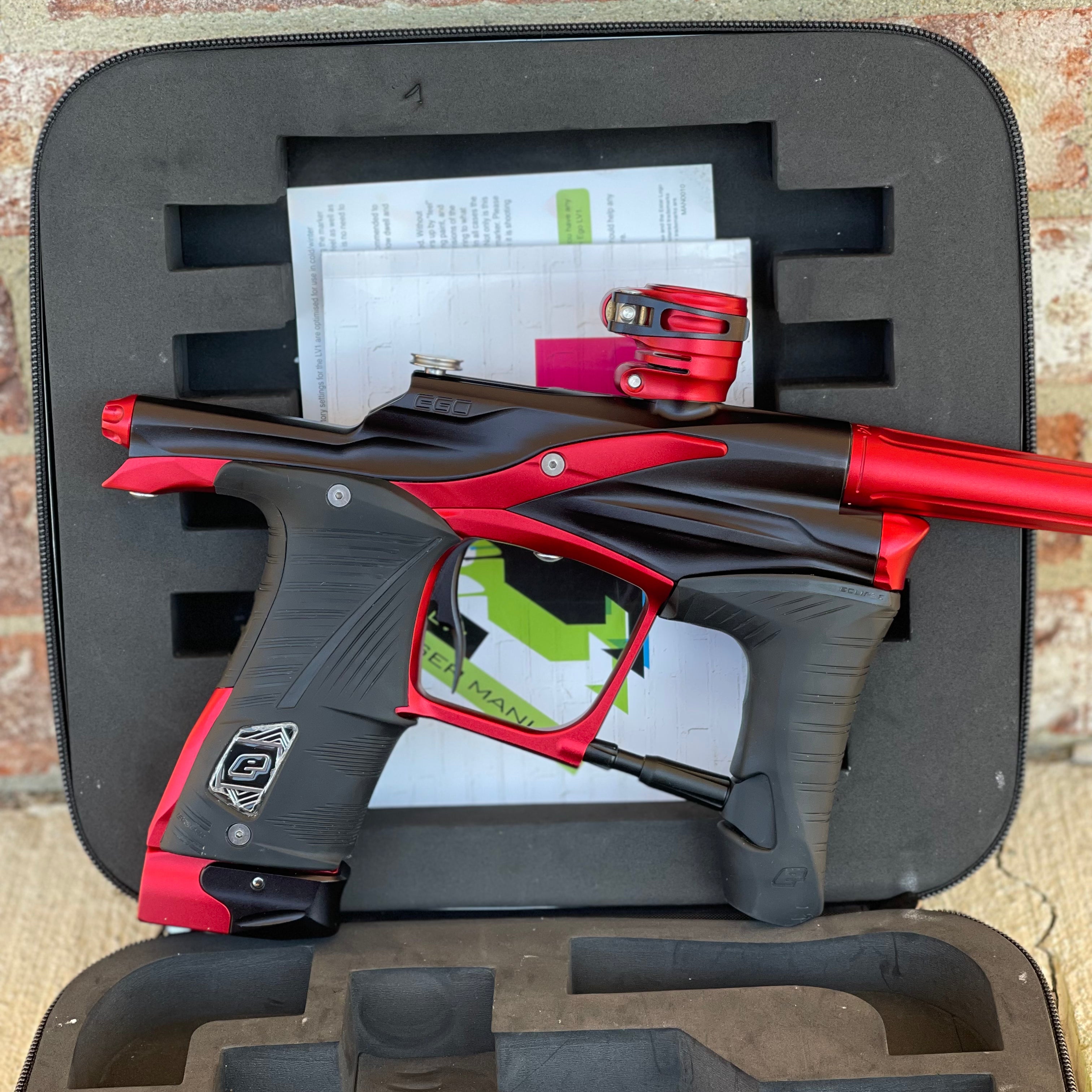 Used Planet Eclipse LV1.1 Paintball Gun - Dark Trooper (Black/Red)