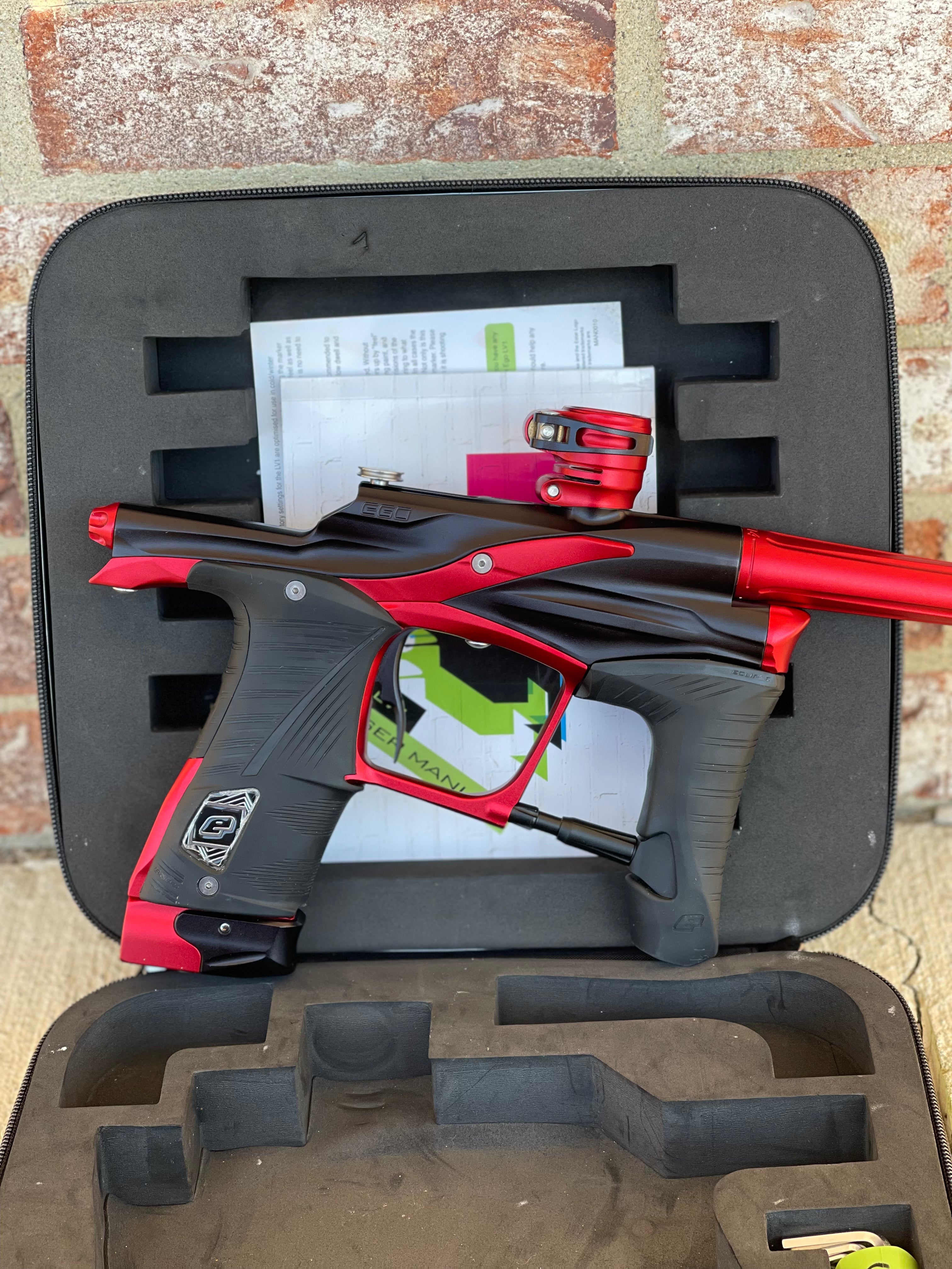 Used Planet Eclipse LV1.1 Paintball Gun - Dark Trooper (Black/Red)