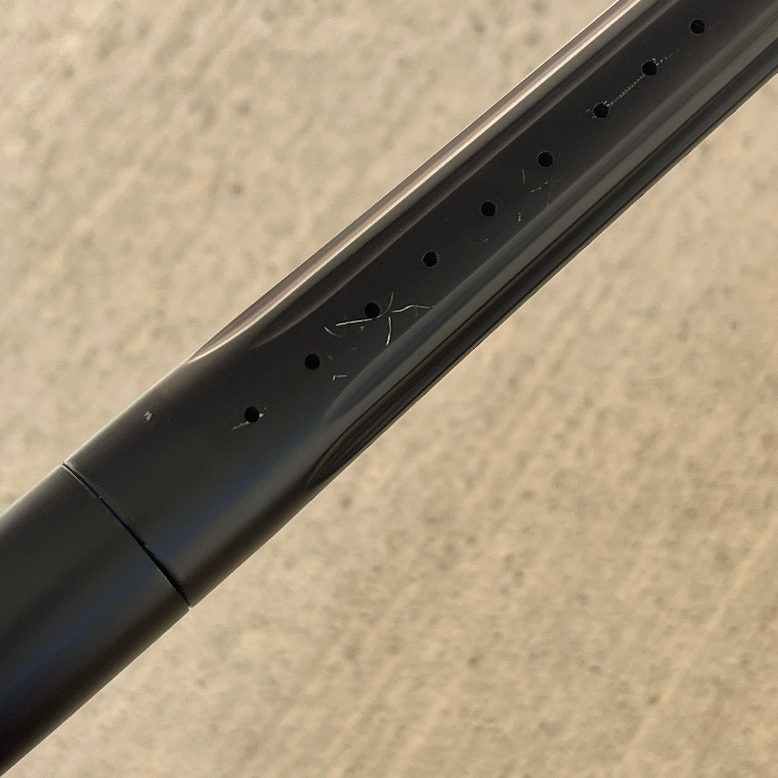 Used DLX Luxe Ice Paintball Gun - LE Mutiny Dust Black w/ Black and Green Grip Kit, Deuce Trigger