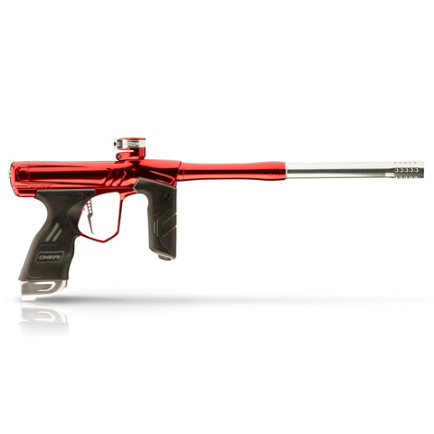 Dye DSR+ Paintball Gun - Lava (Polished Red/Polished Silver)