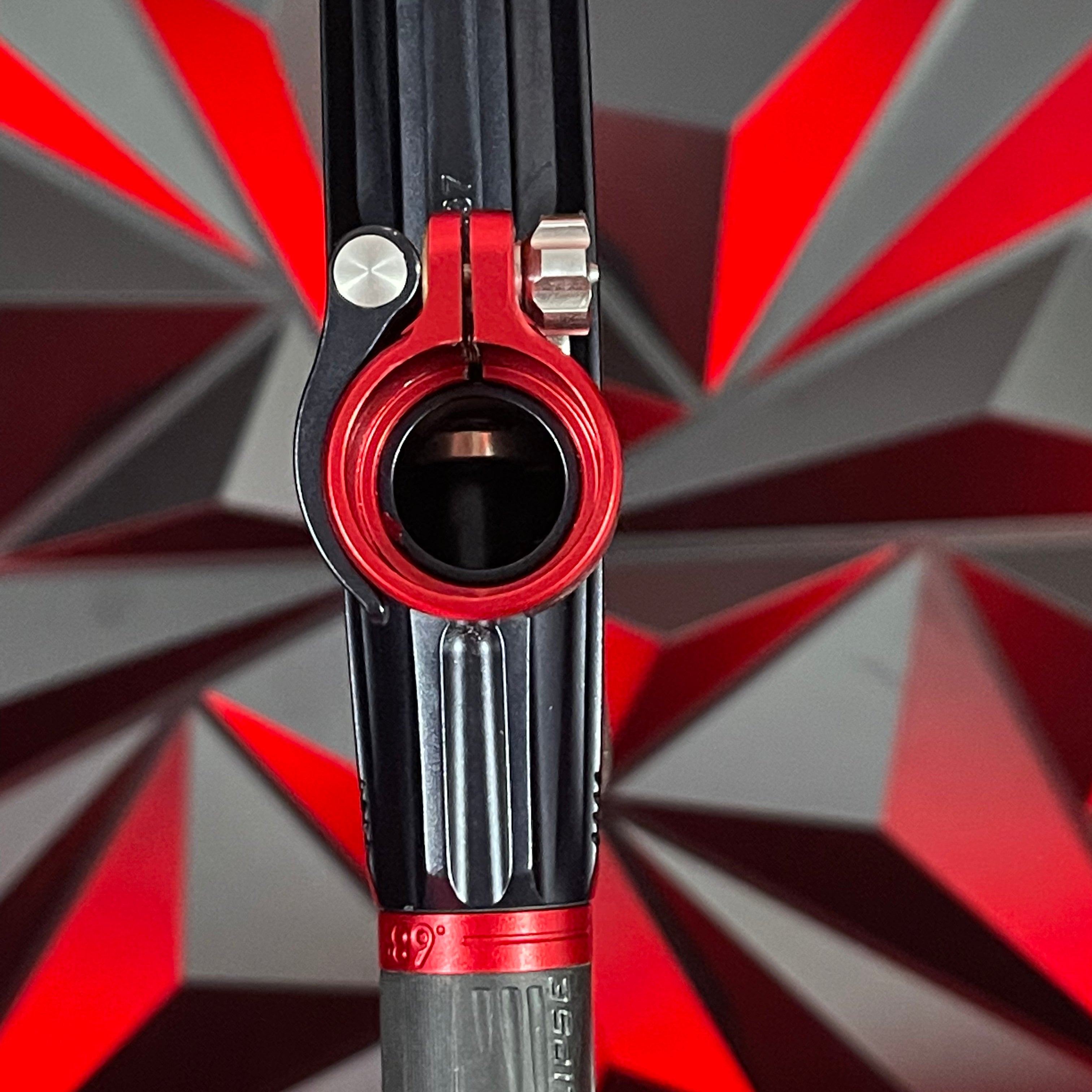 Used Planet Eclipse Geo 4 Paintball Gun - Black/Red w/ Infamous Deuce Trigger