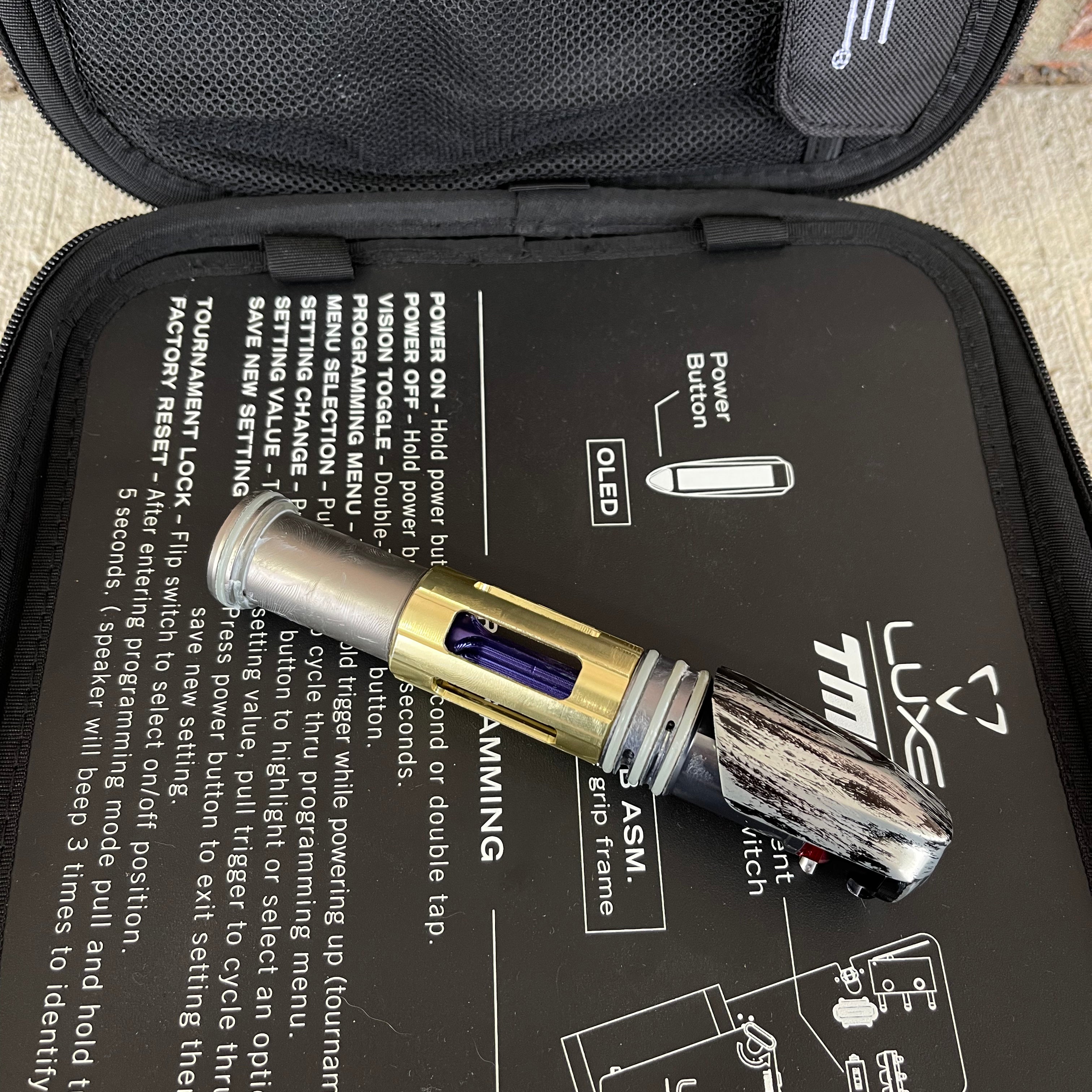 Used DLX Luxe TM40 Paintball Gun - Black Flag