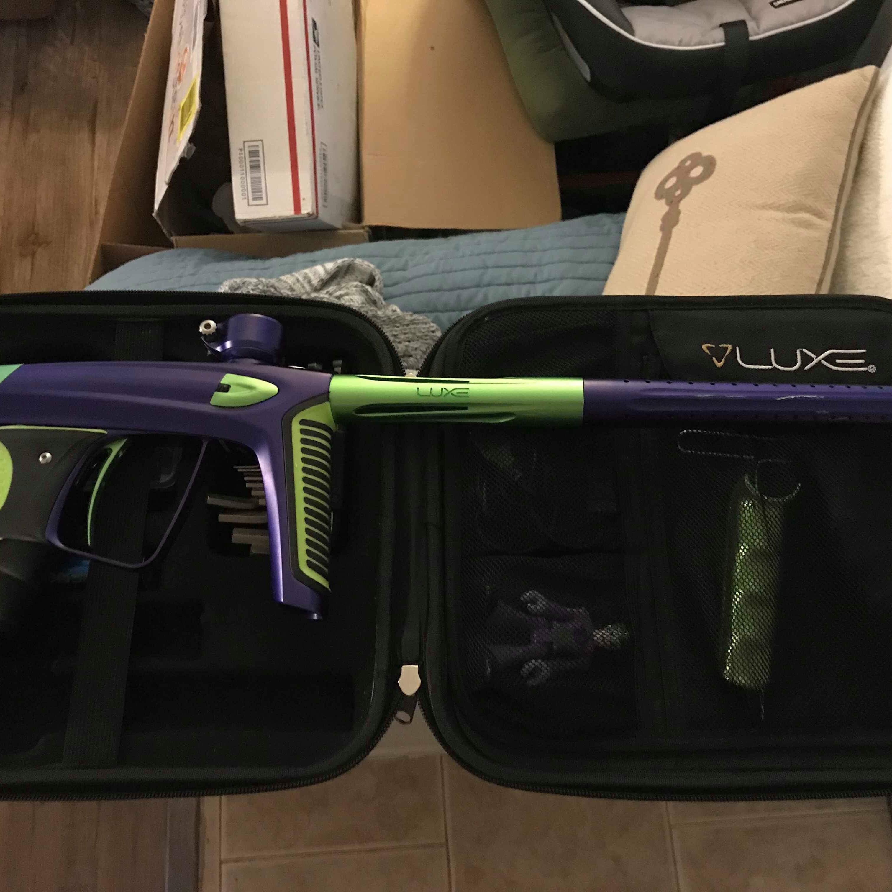 Used Purple/Lime DLX Luxe Ice Paintball Marker