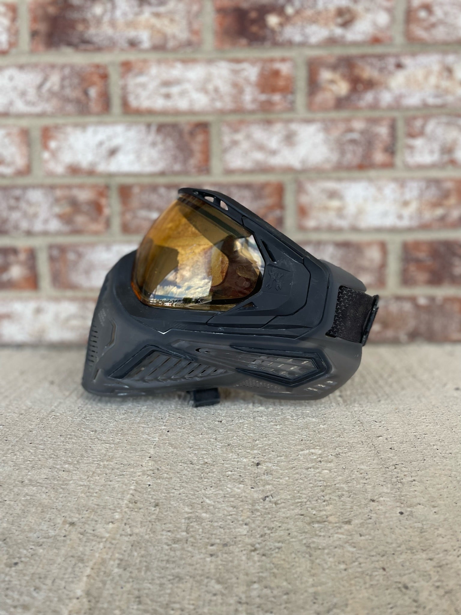 Used HK Army SLR Paintball Mask - Smoke w/ Amber Lens