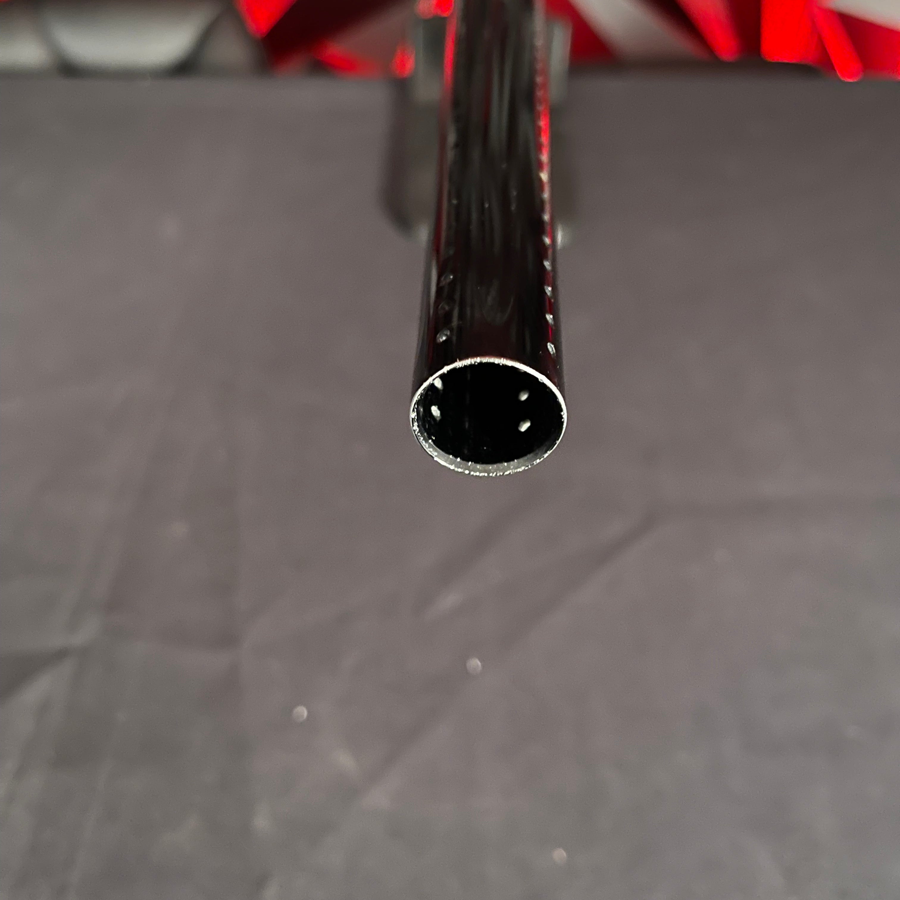 Used DLX Luxe X Paintball Gun - Dust Black Body/Gloss Trigger Frame/Red Accents
