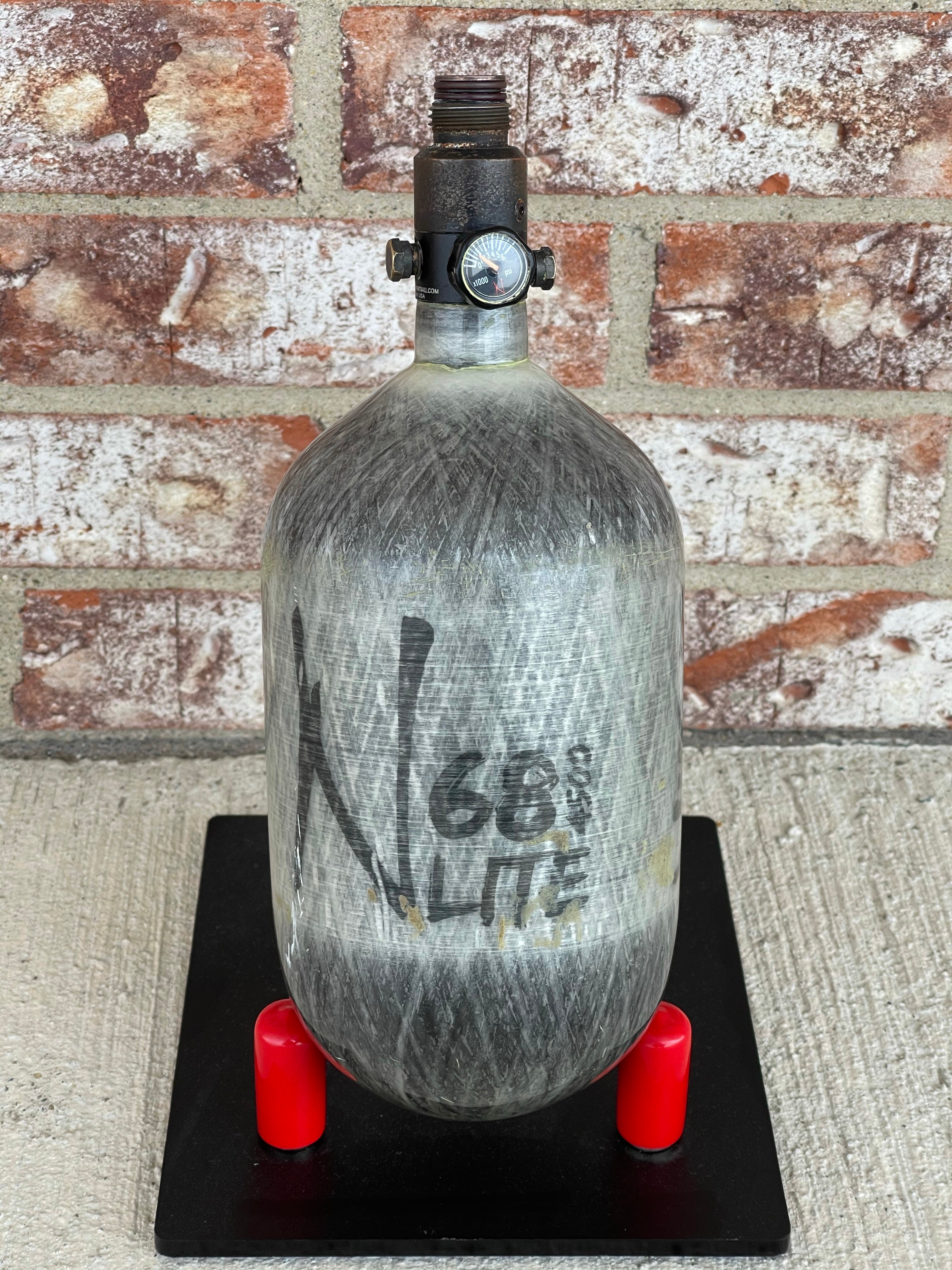 Used Ninja Lite 68/4500 Paintball Tank - Grey Ghost