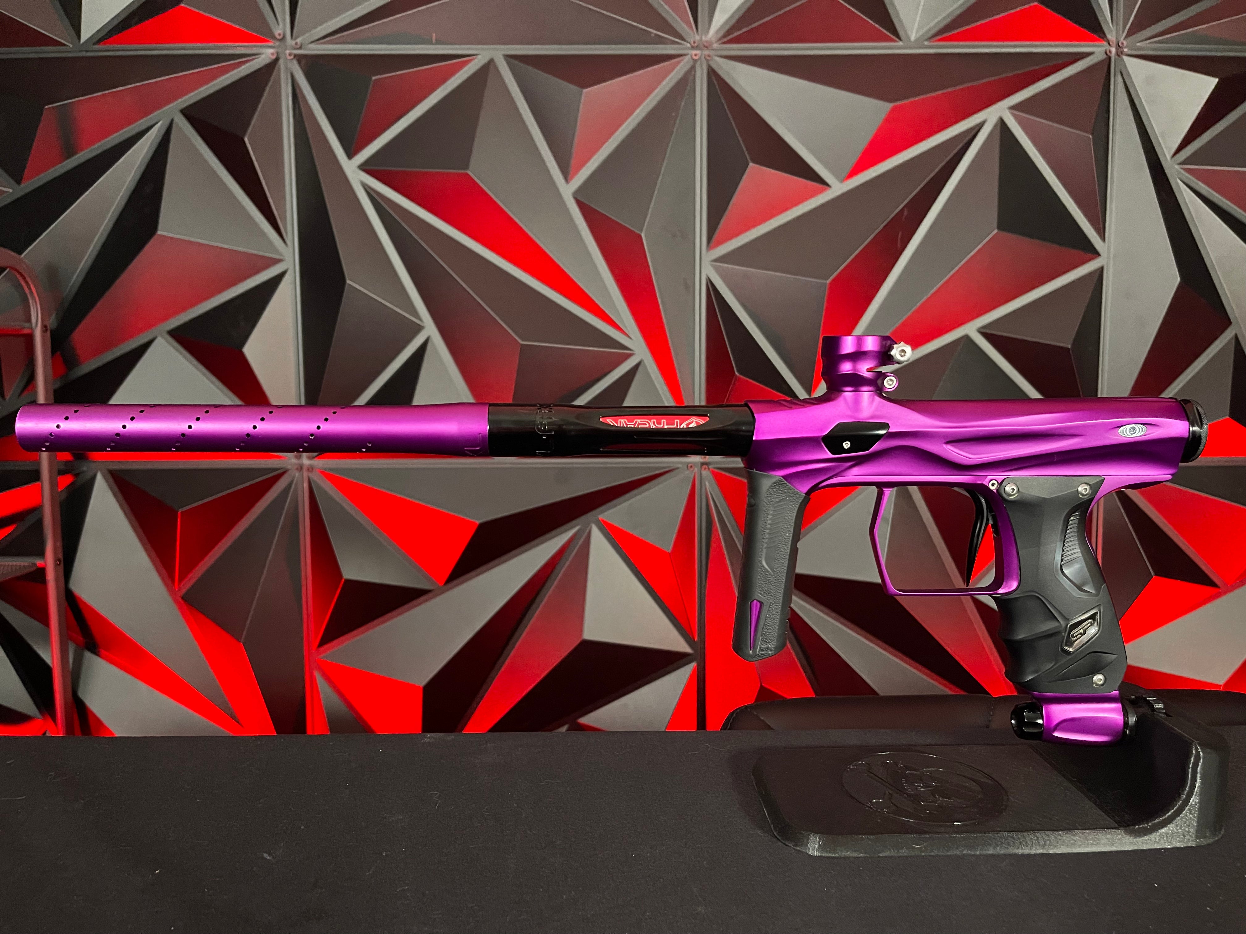 Used Shocker Amp Paintball Gun - Purple / Black