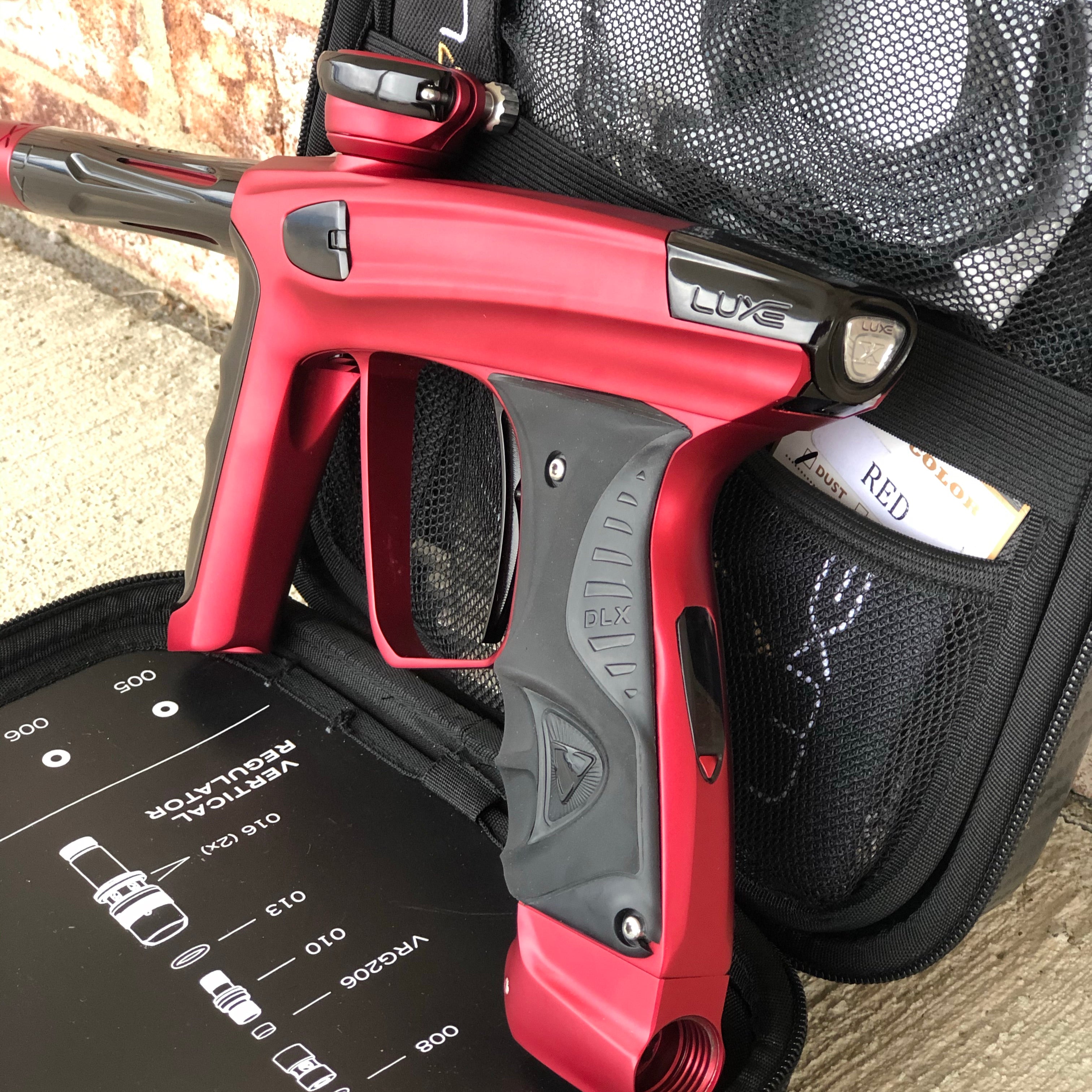 Used DLX Luxe X Paintball Gun - Dust Red