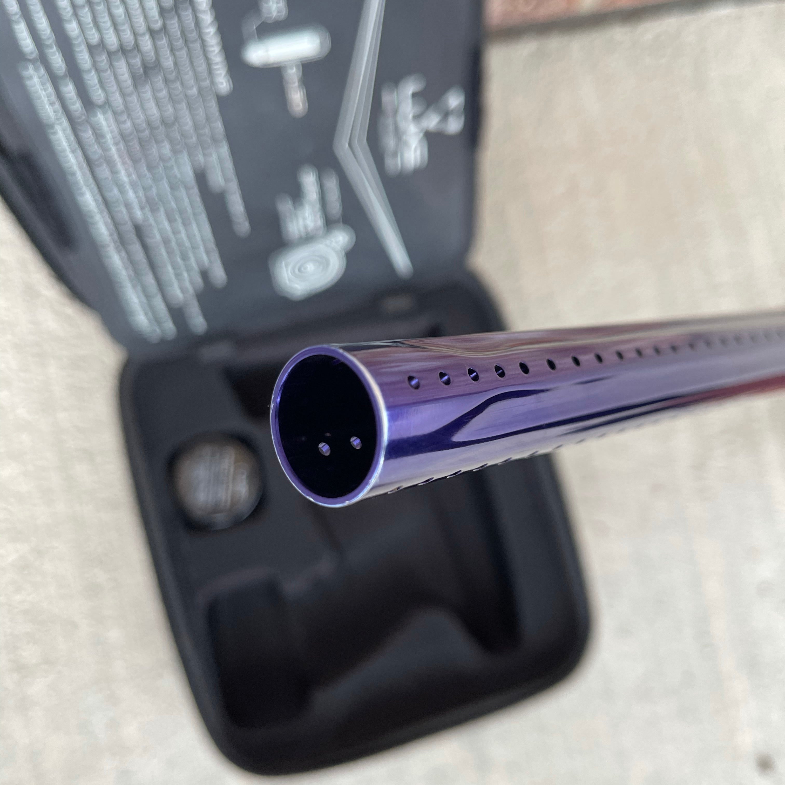 Used DLX Luxe Ice Paintball Gun - Gloss/Purple