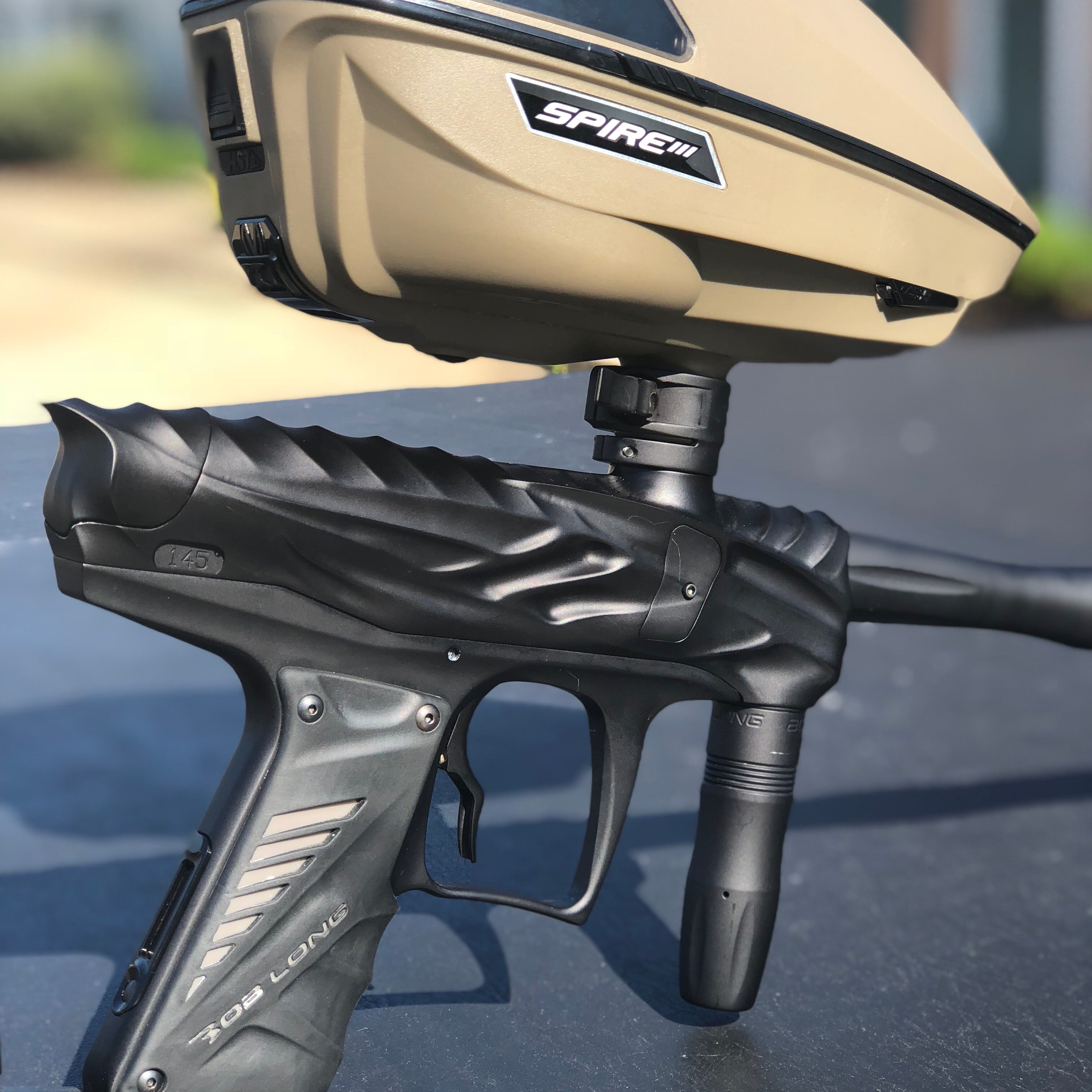 Used RARE Bob Long Reptile Paintball Marker - Dust Black