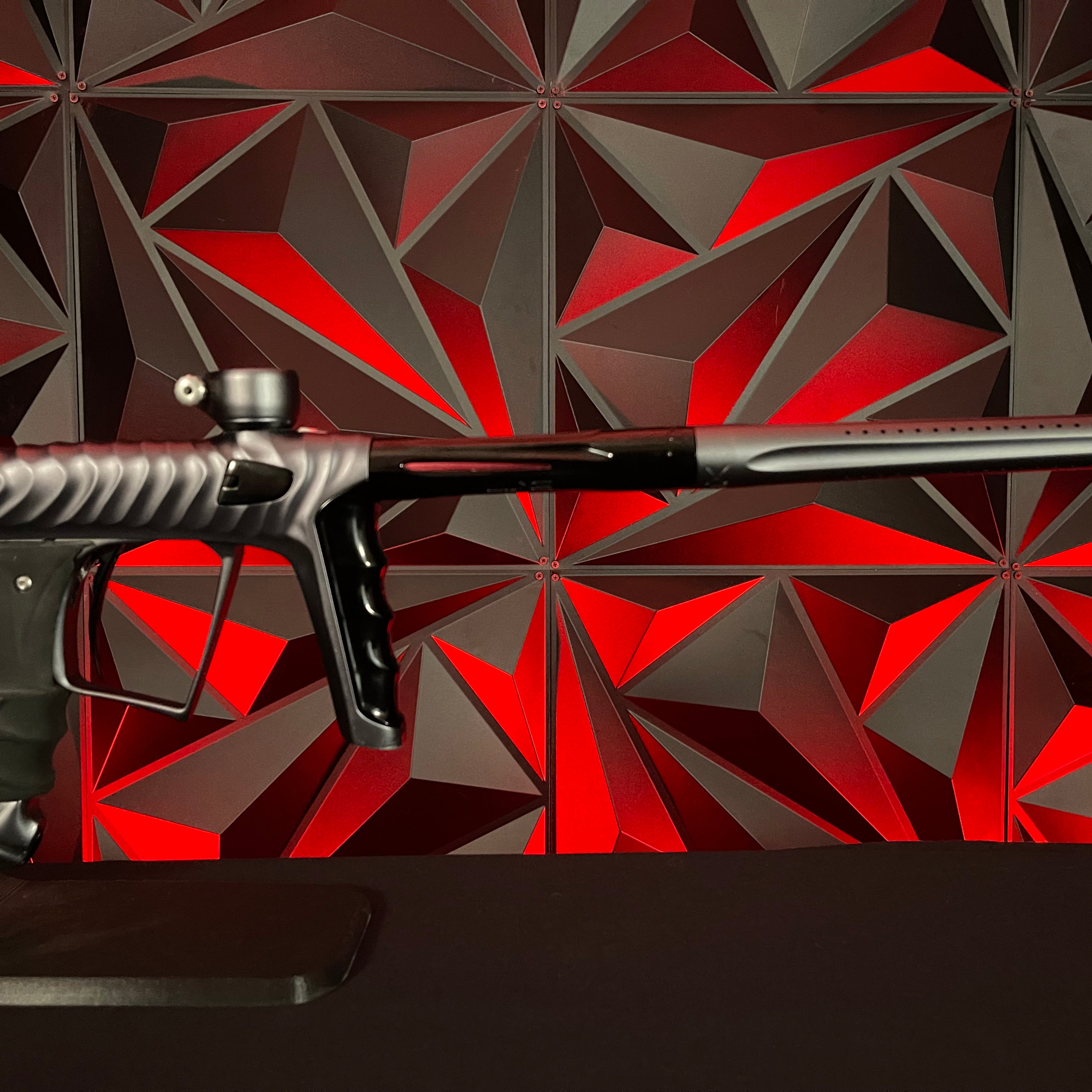 Used DLX Luxe X/HK Army Ripper Paintball Gun - Dust Pewter/ Polished Black