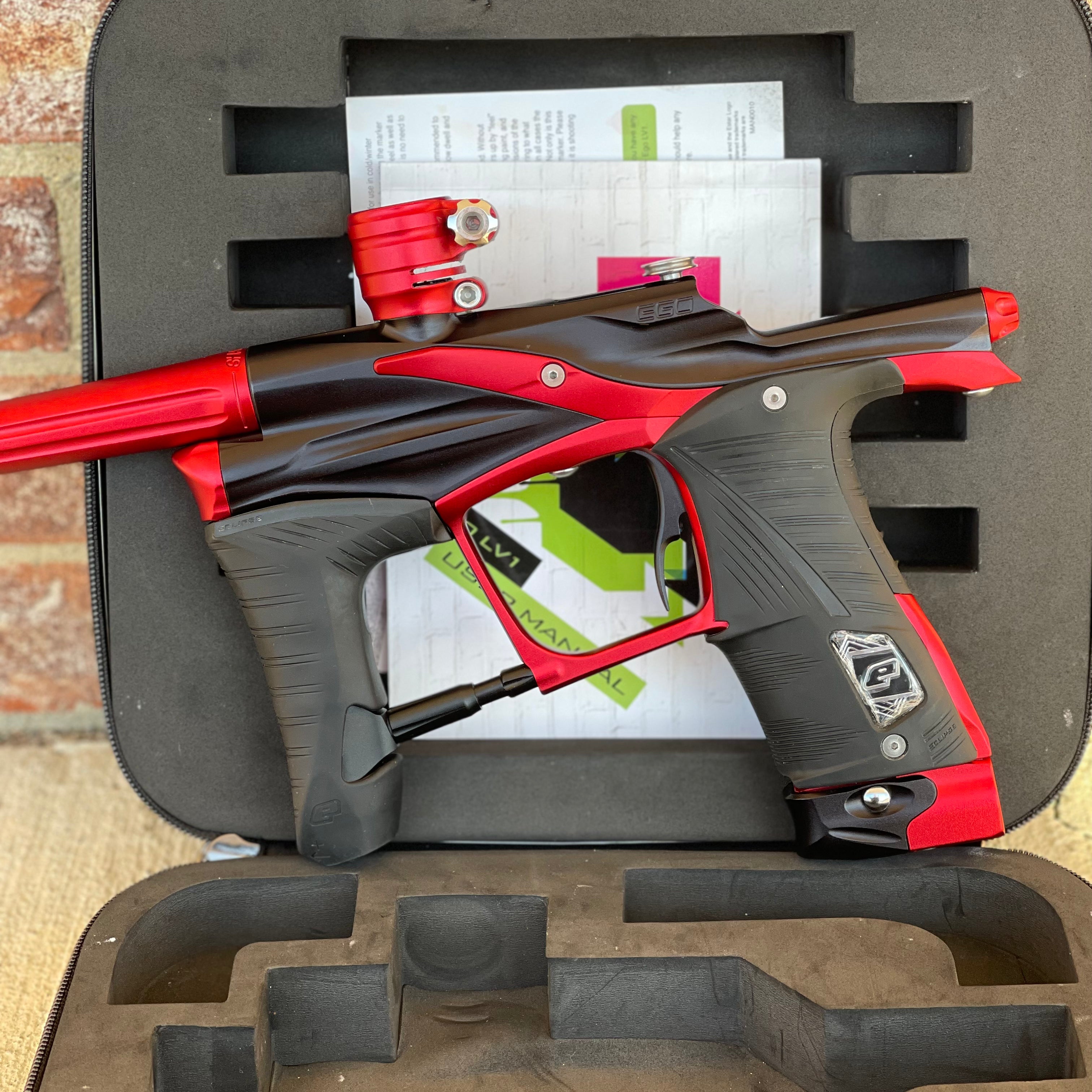 Used Planet Eclipse LV1.1 Paintball Gun - Dark Trooper (Black/Red)