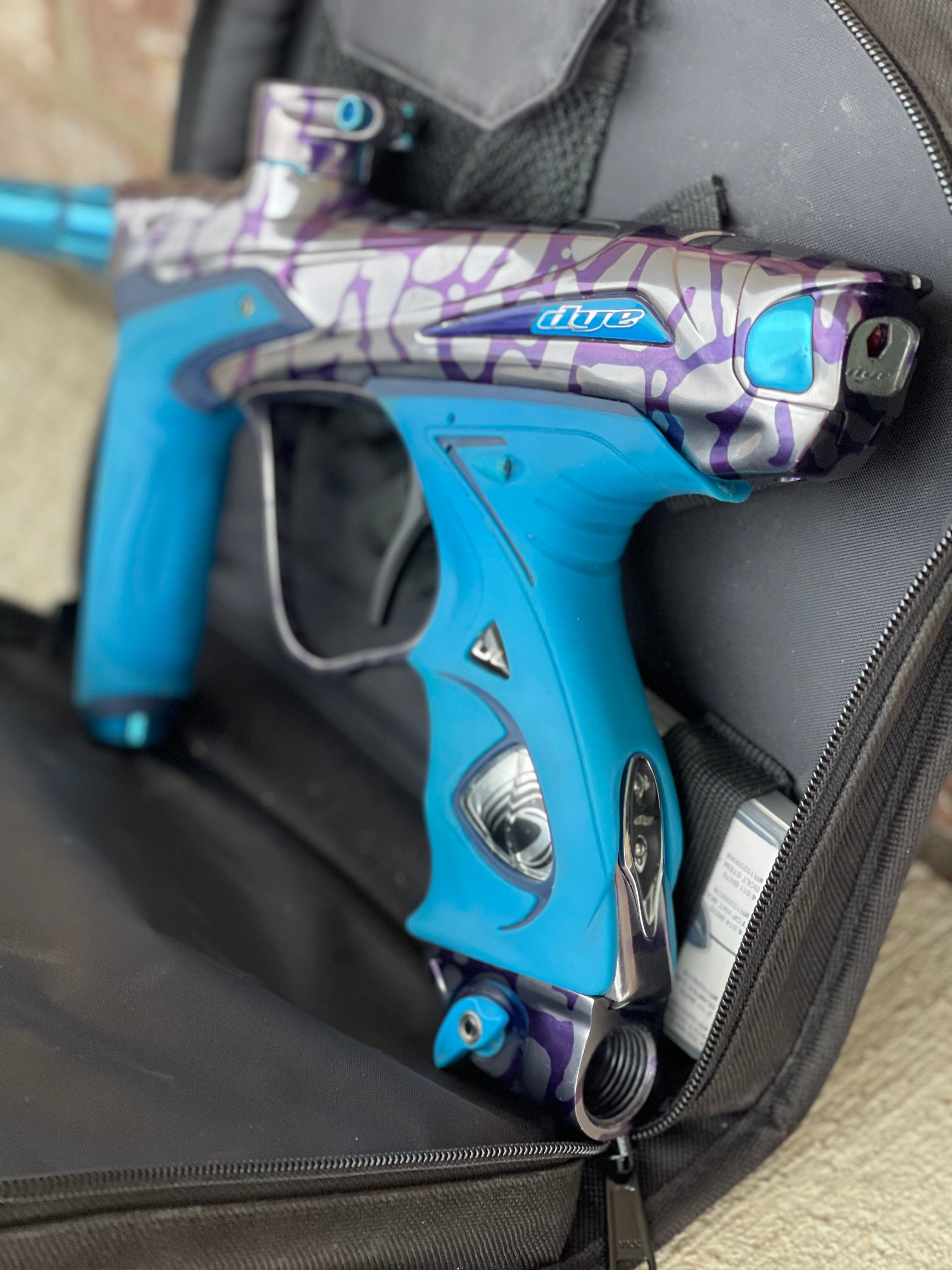 Used Dye DM15 Paintball Marker - Skinned Navy