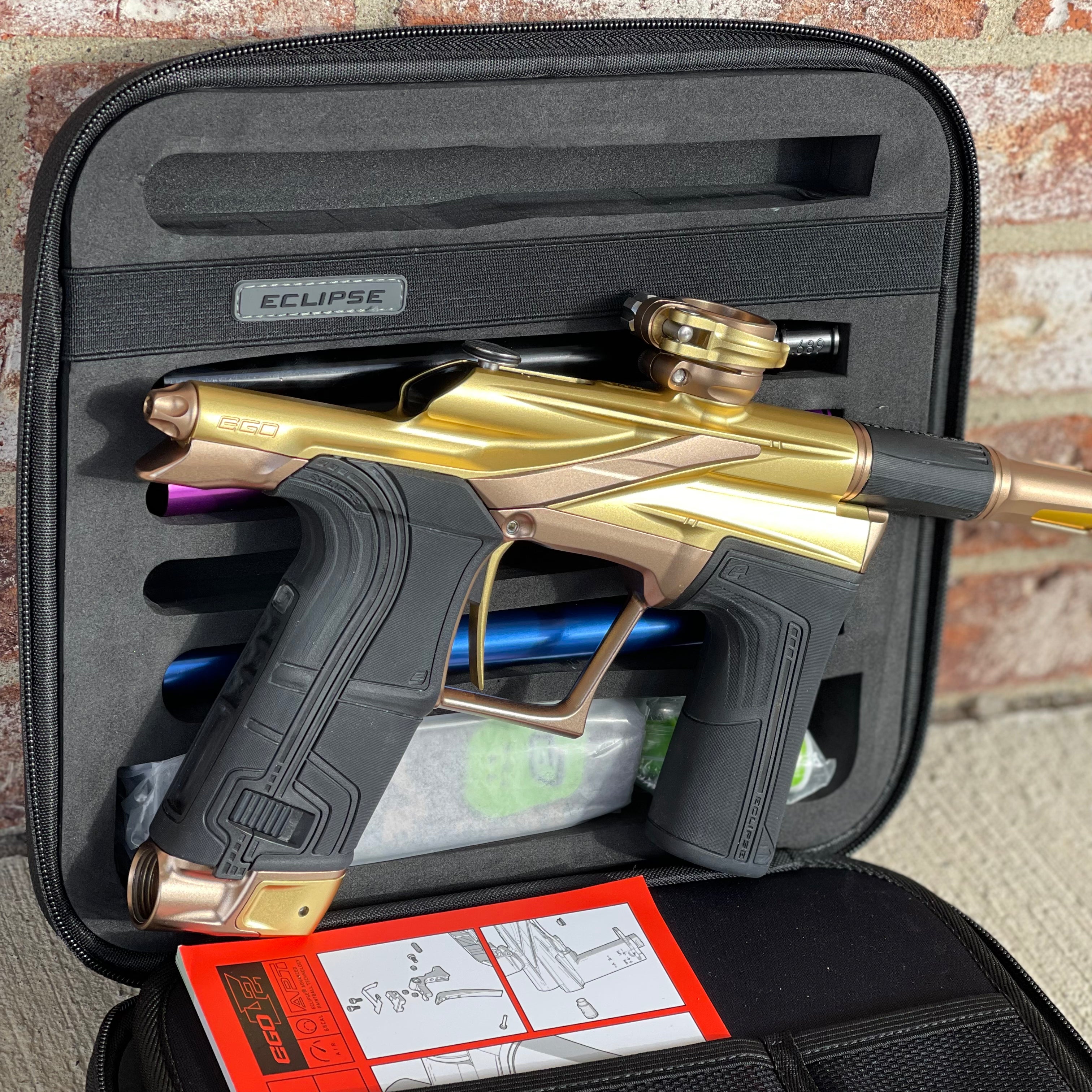 Used Planet Eclipse LV2 Paintball Gun - Crusade w/ 4 s63 Inserts