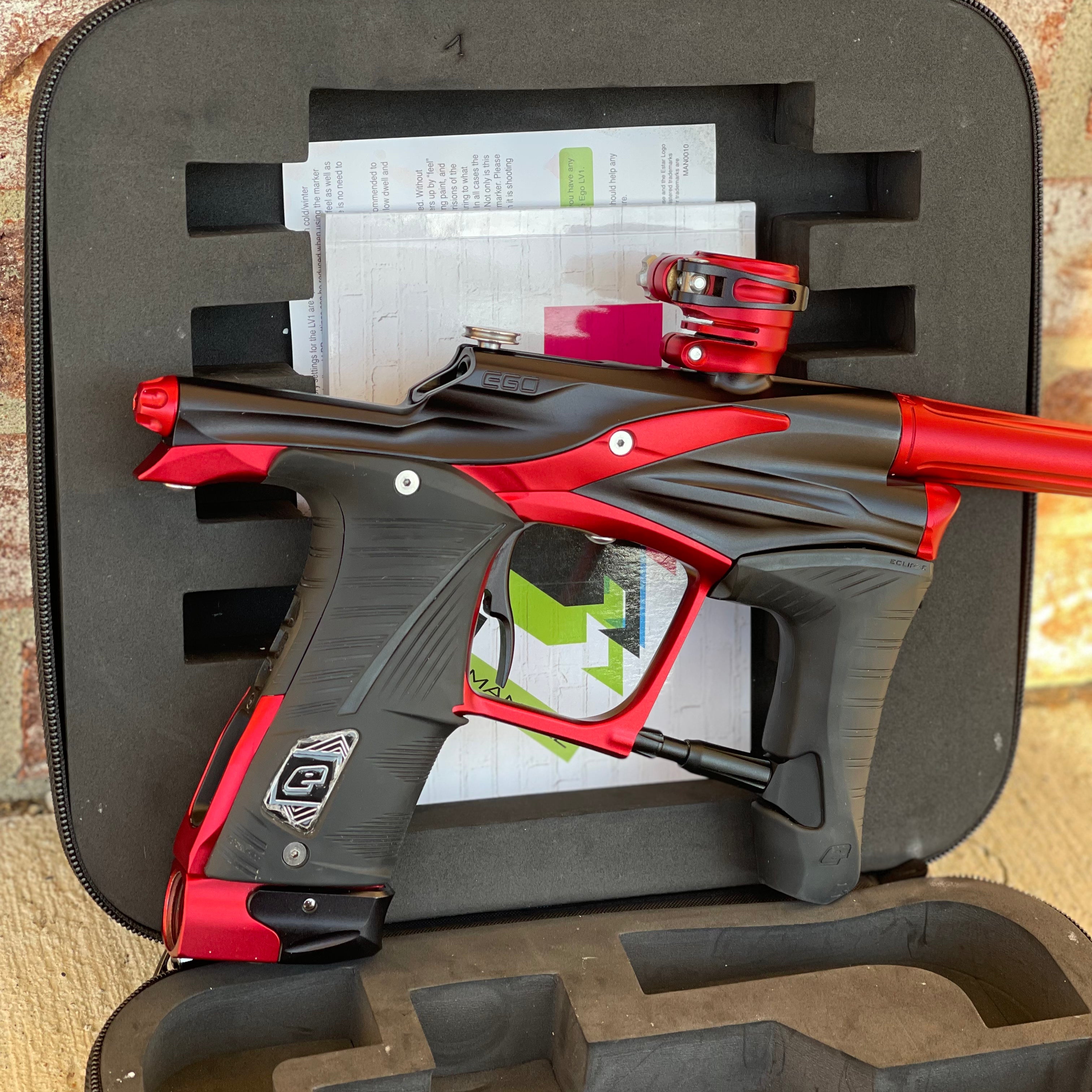 Used Planet Eclipse LV1.1 Paintball Gun - Dark Trooper (Black/Red)