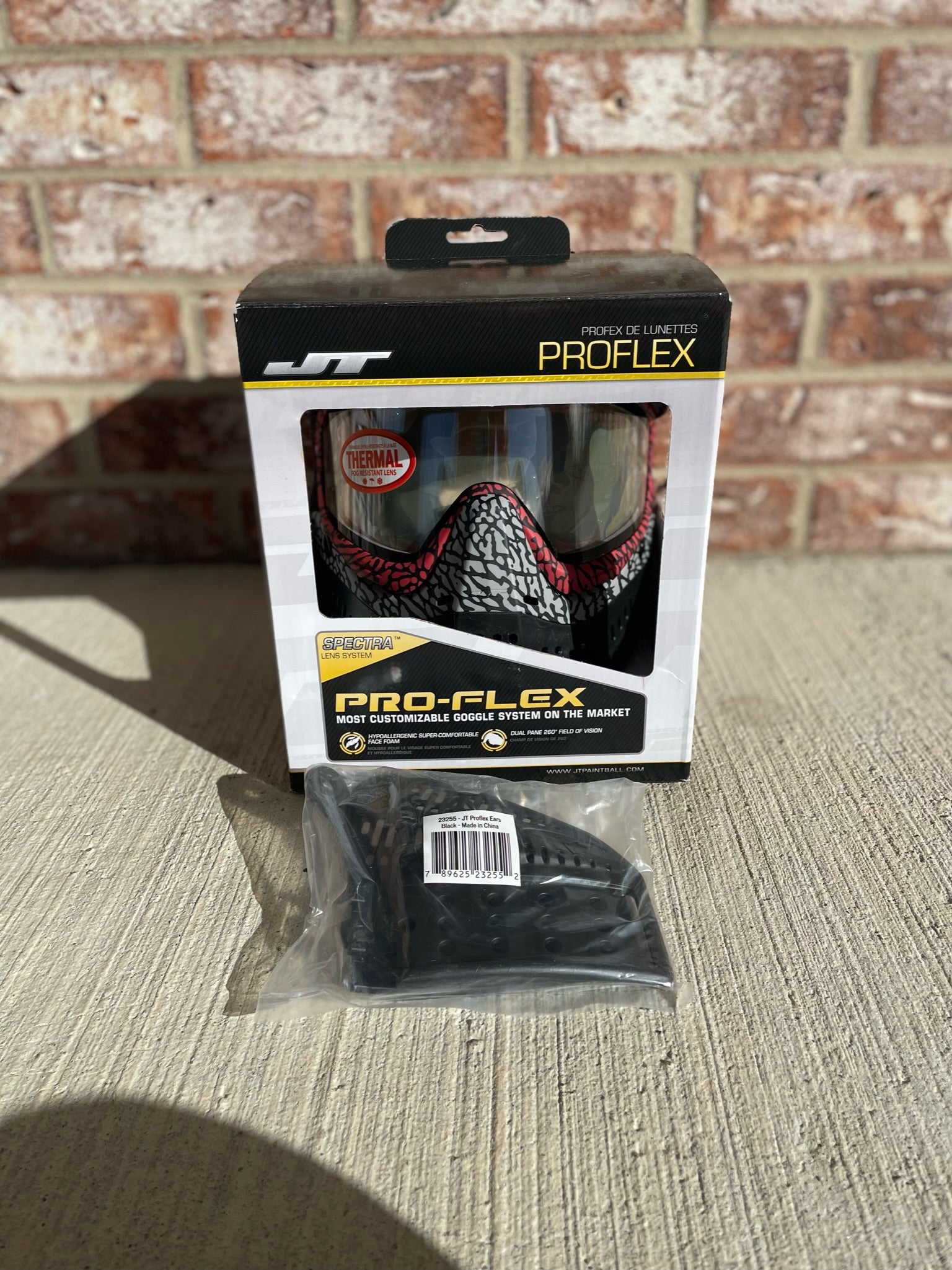 Used JT Proflex Paintball Mask - LE BNIB w/ Black Spare Ears