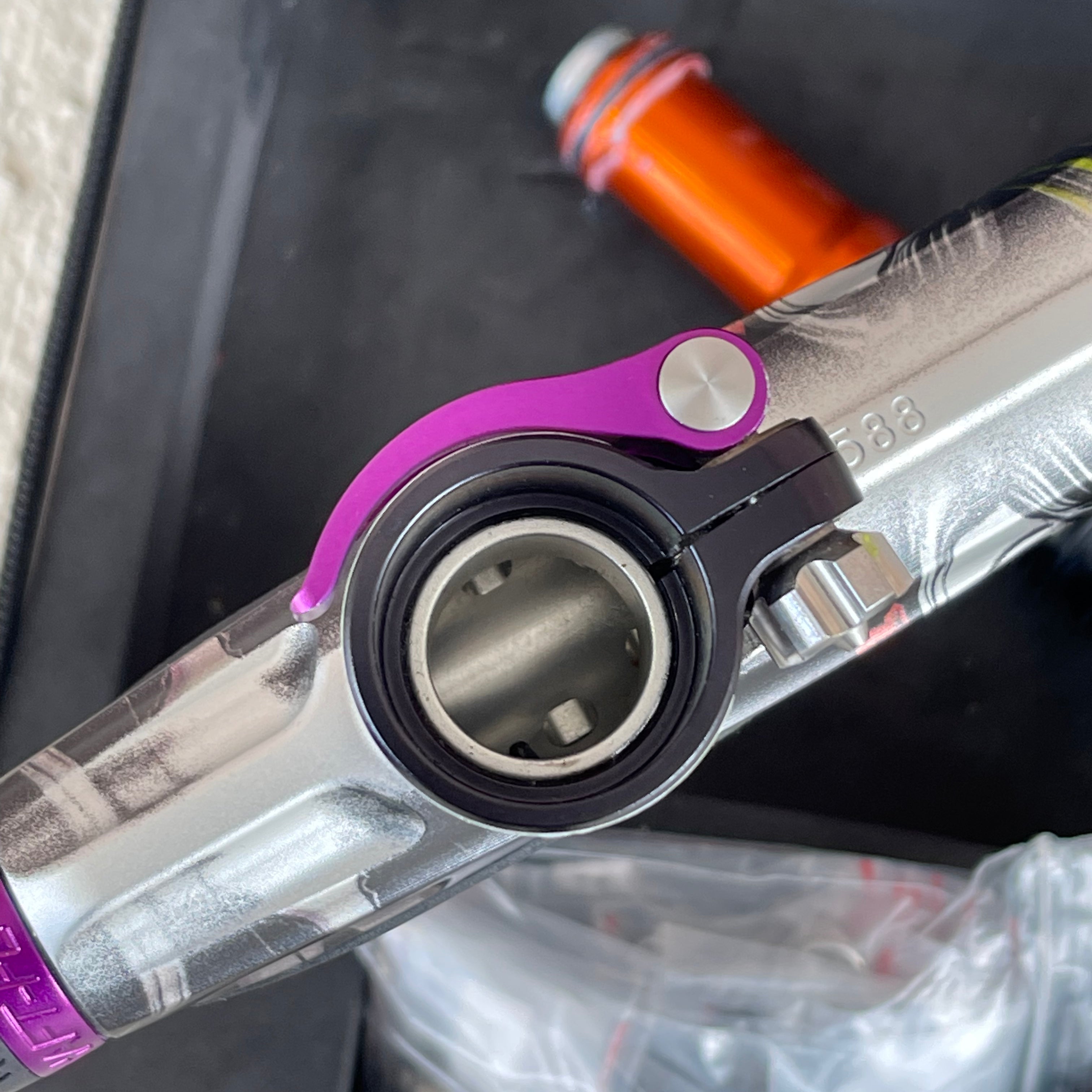 Used Planet Eclipse CS2 Paintball Gun - Dia De Los Muetros w/Infamous Deuce Trigger and Infamous Wave Spring