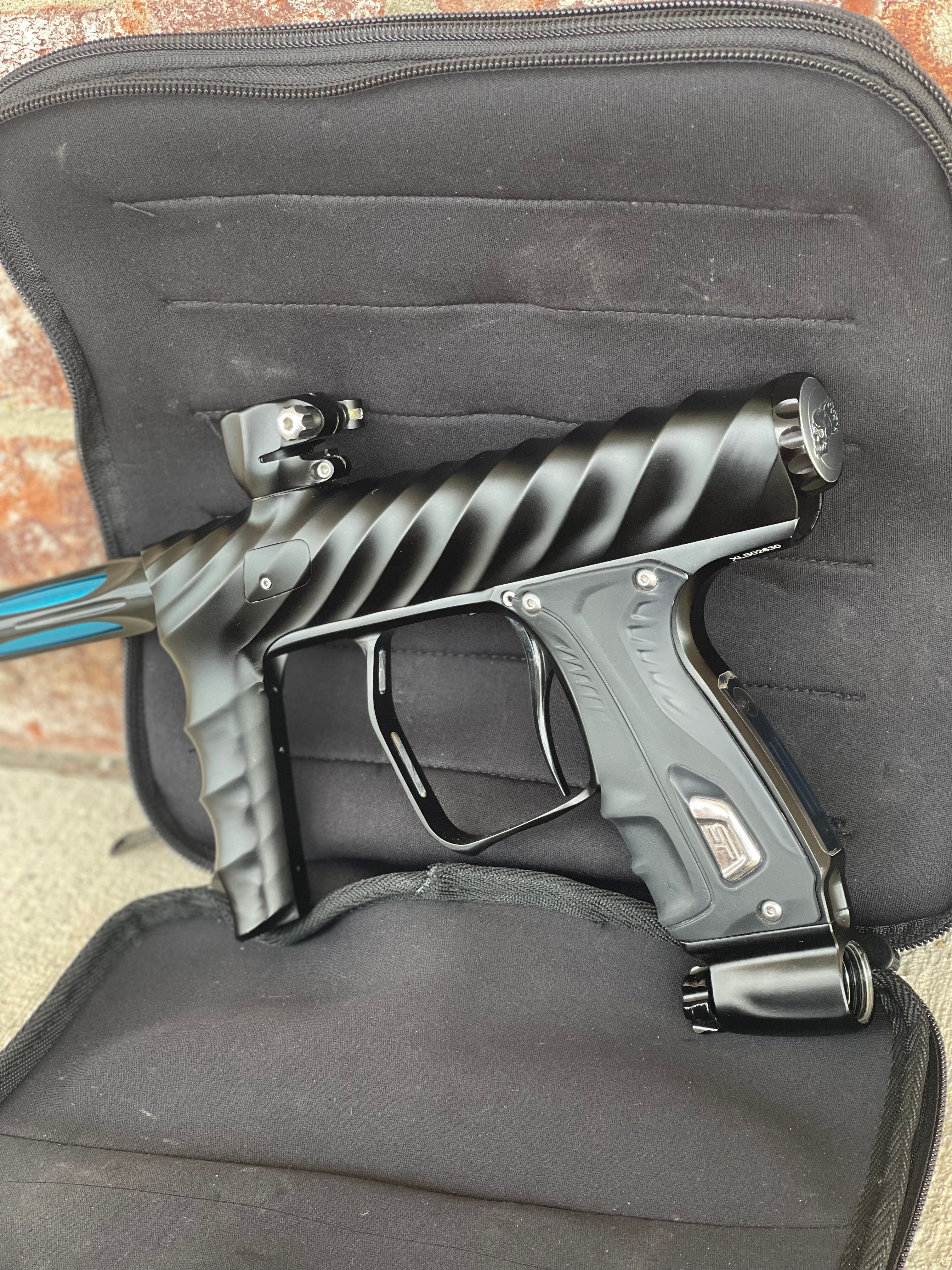 Used Adrenaline Shocker XLS Paintball Gun - w/ Adrenaline CVO Frame and STOCK XLS Electronic Frame