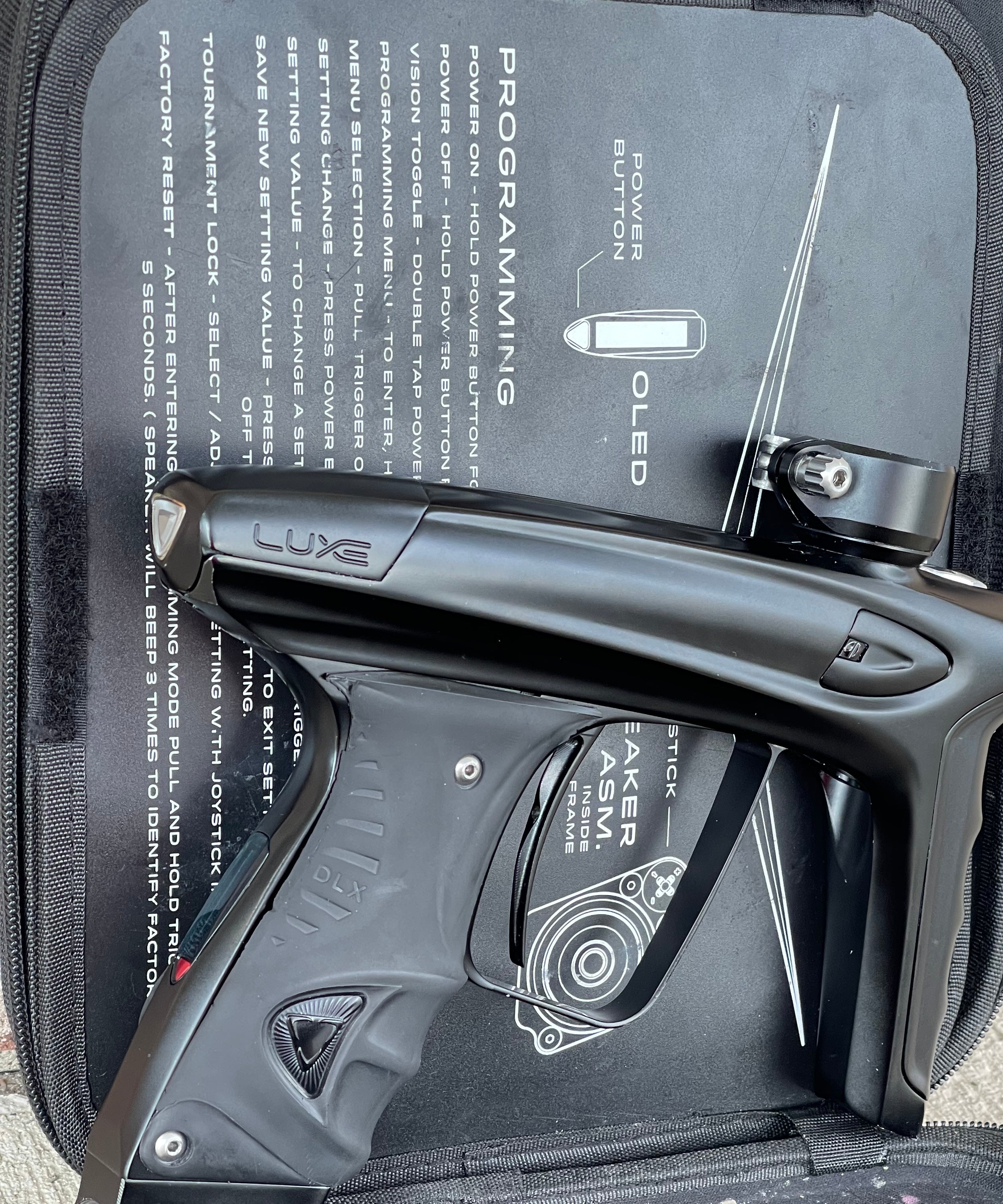 Used DLX Luxe Ice Paintball Gun - Dust Black