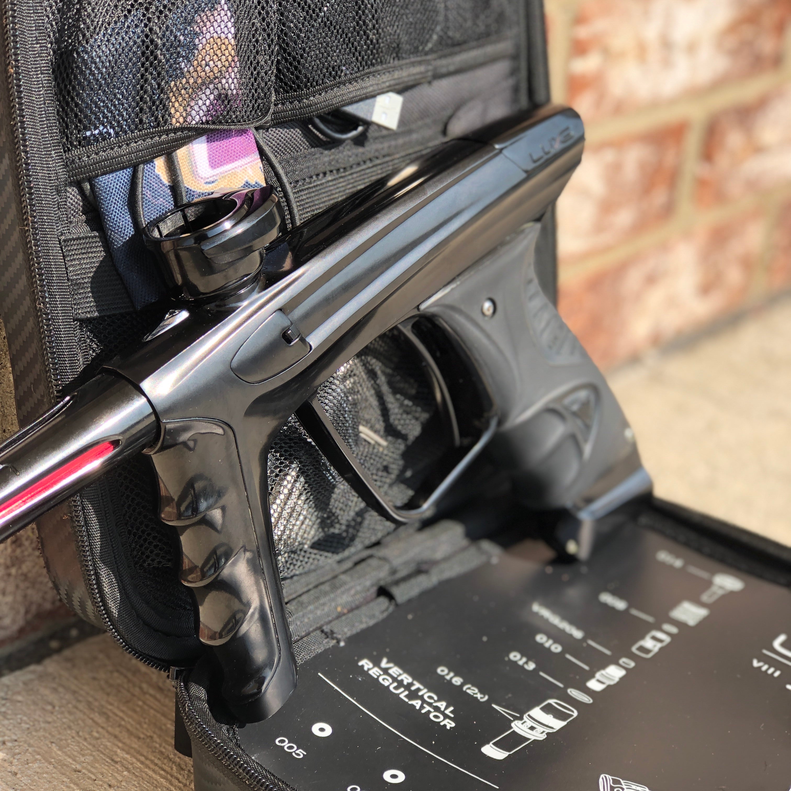 Used DLX Luxe X Paintball Gun - Polished Black