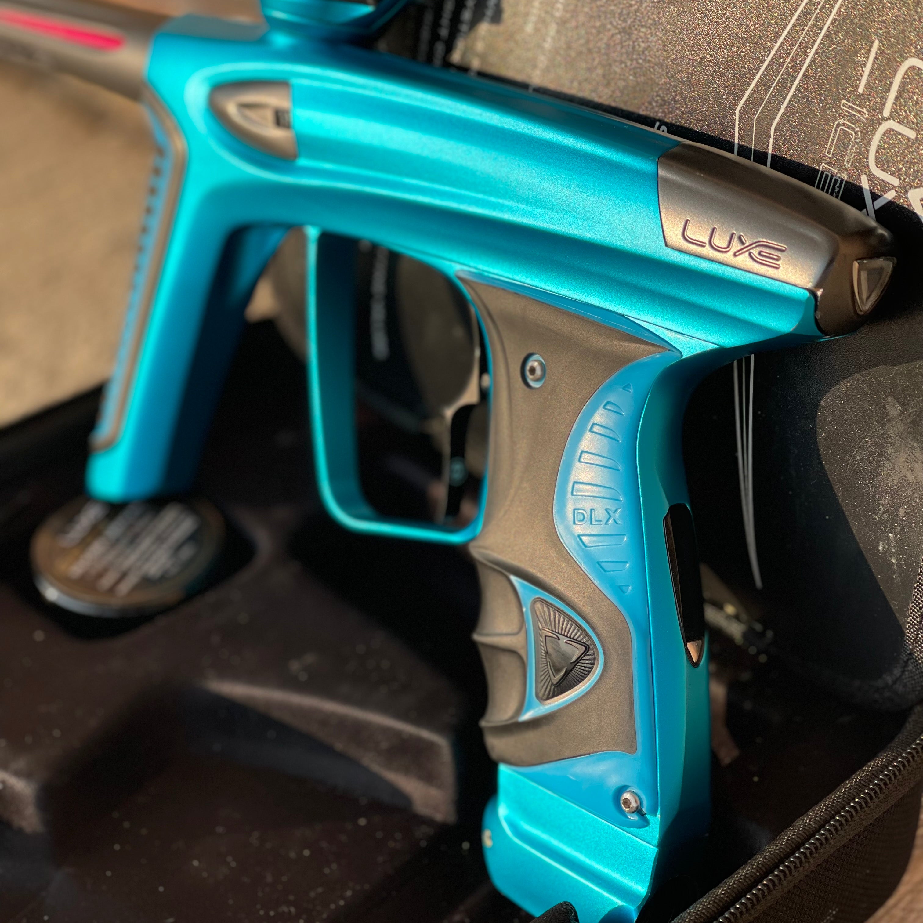 Used DLX Luxe Ice Paintball Gun - Dust Blue/Dust Pewter